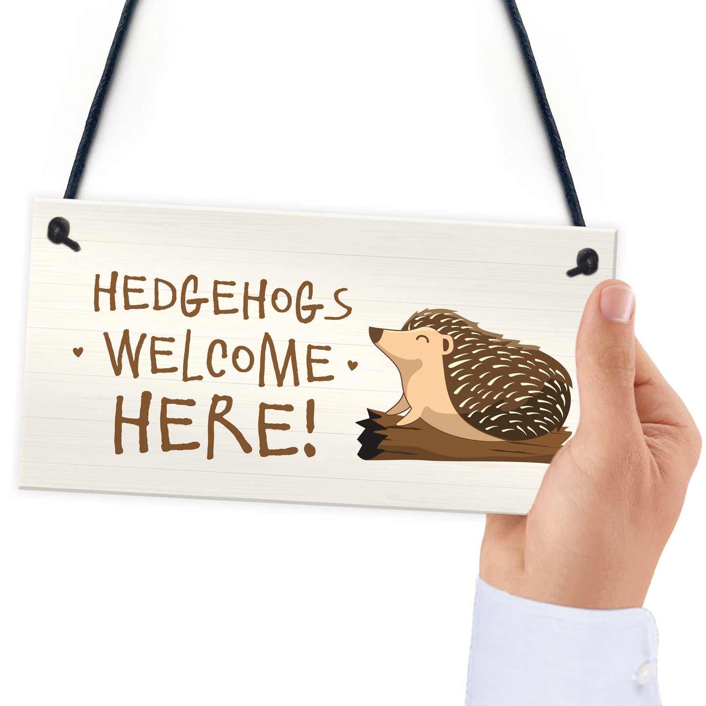 Hedgehogd Welcome Here Sign Garden Signs And Plaques Outdoor