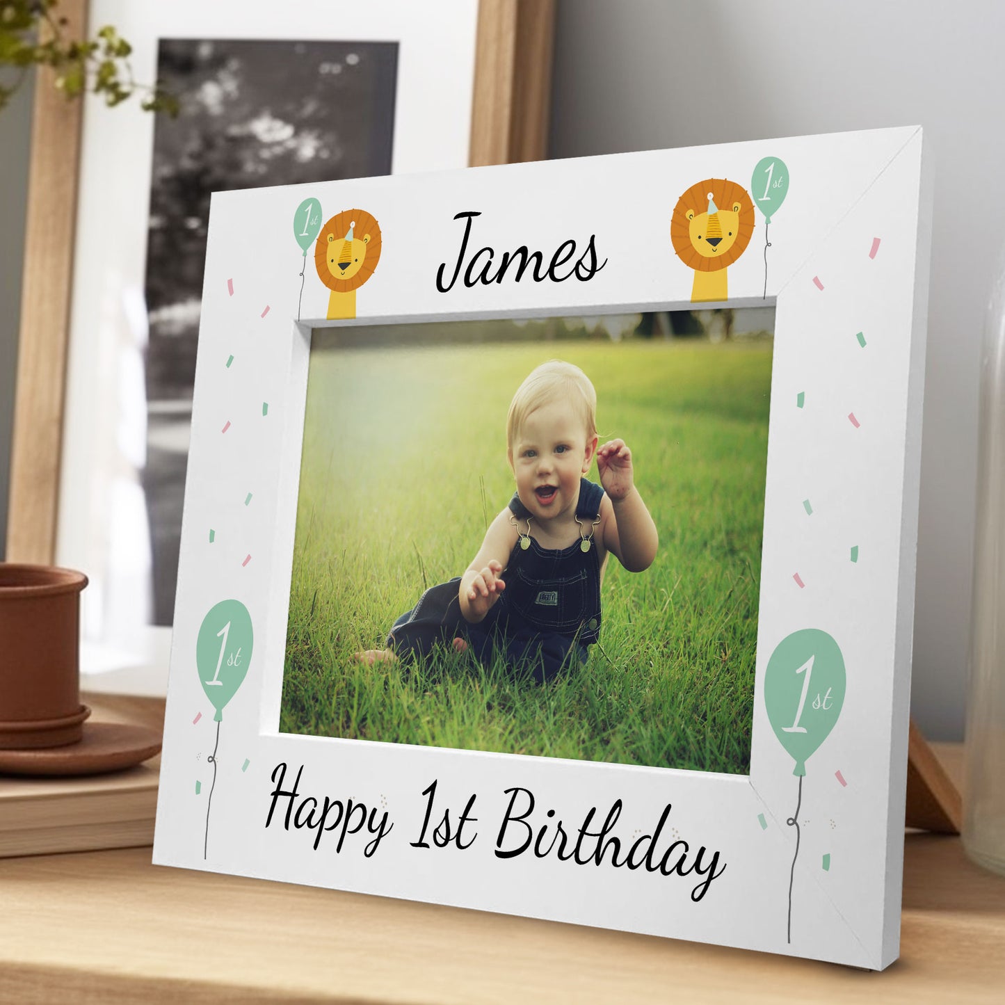Personalised 1st Birthday Gift Photo Frame My First Birthday Son