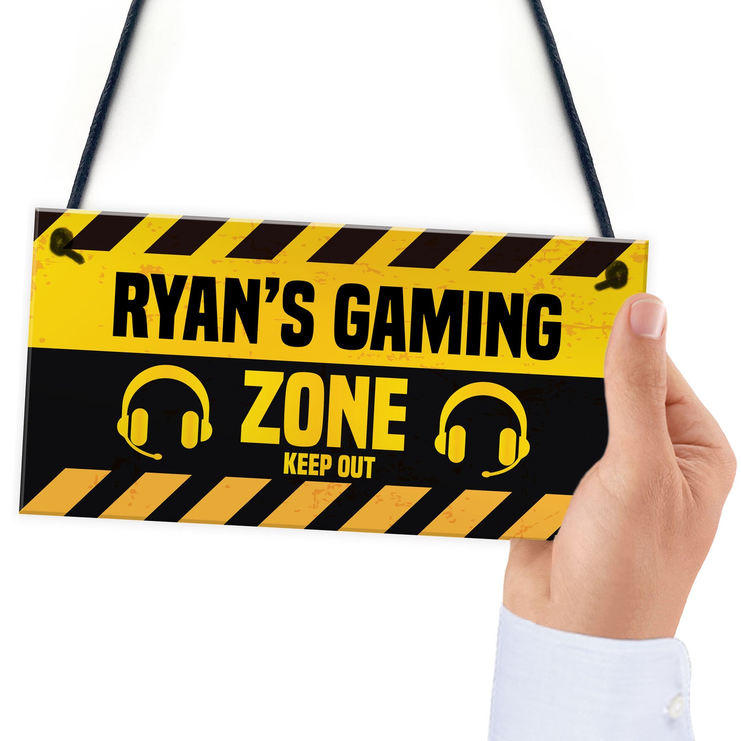 Funny Gaming Sign For Boys Bedroom Man Cave Personalised