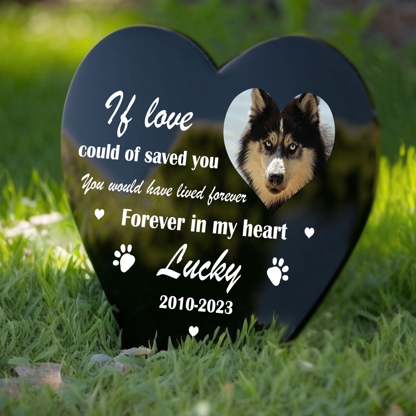 Personalised Dog Memorial Plaque For Garden Pet Cat Memorial