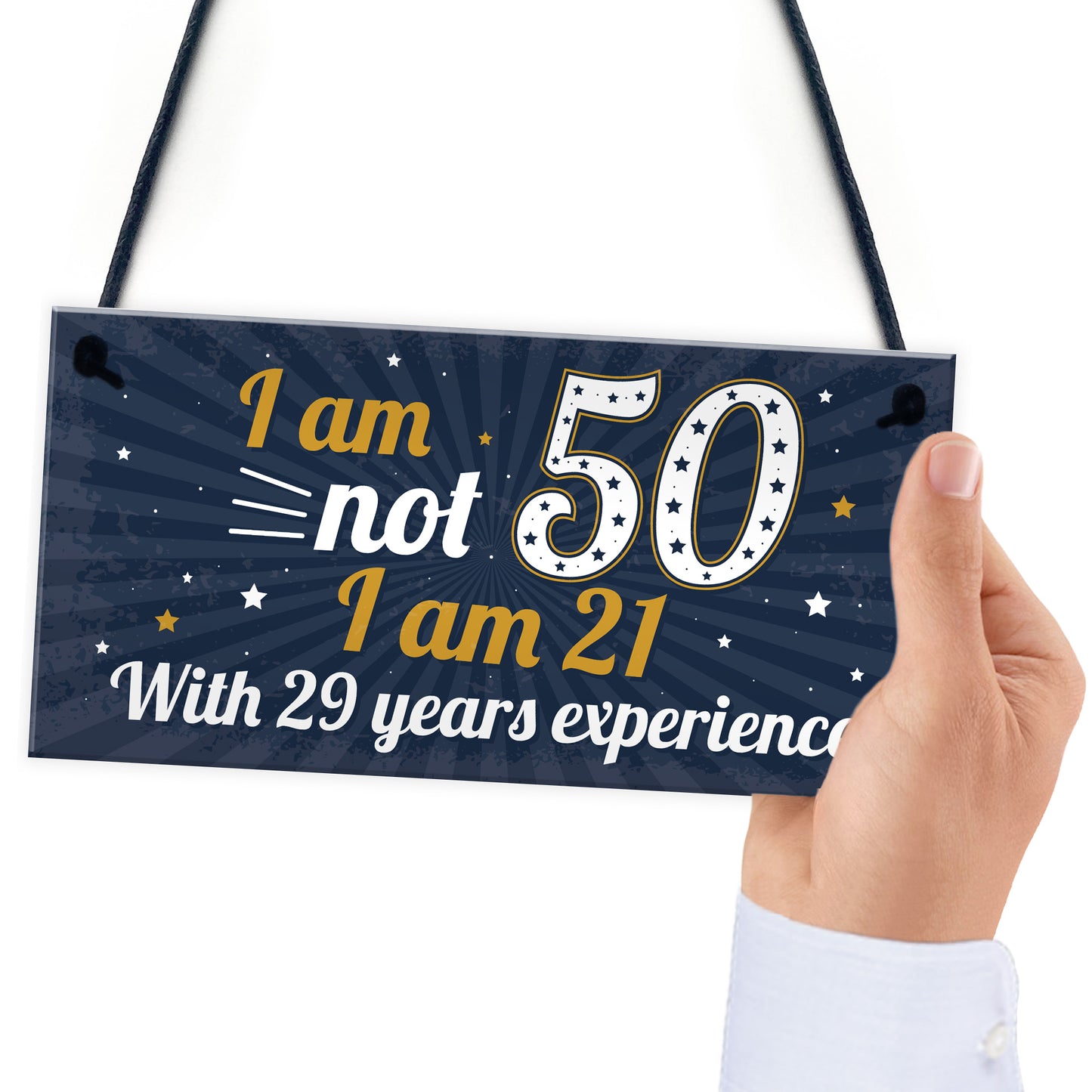 Funny 50th Birthday Gift Hanging Plaque Novelty Friendship Gift