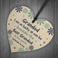 Novelty Gift For Grandad Dad Fathers Day Birthday Wood Heart