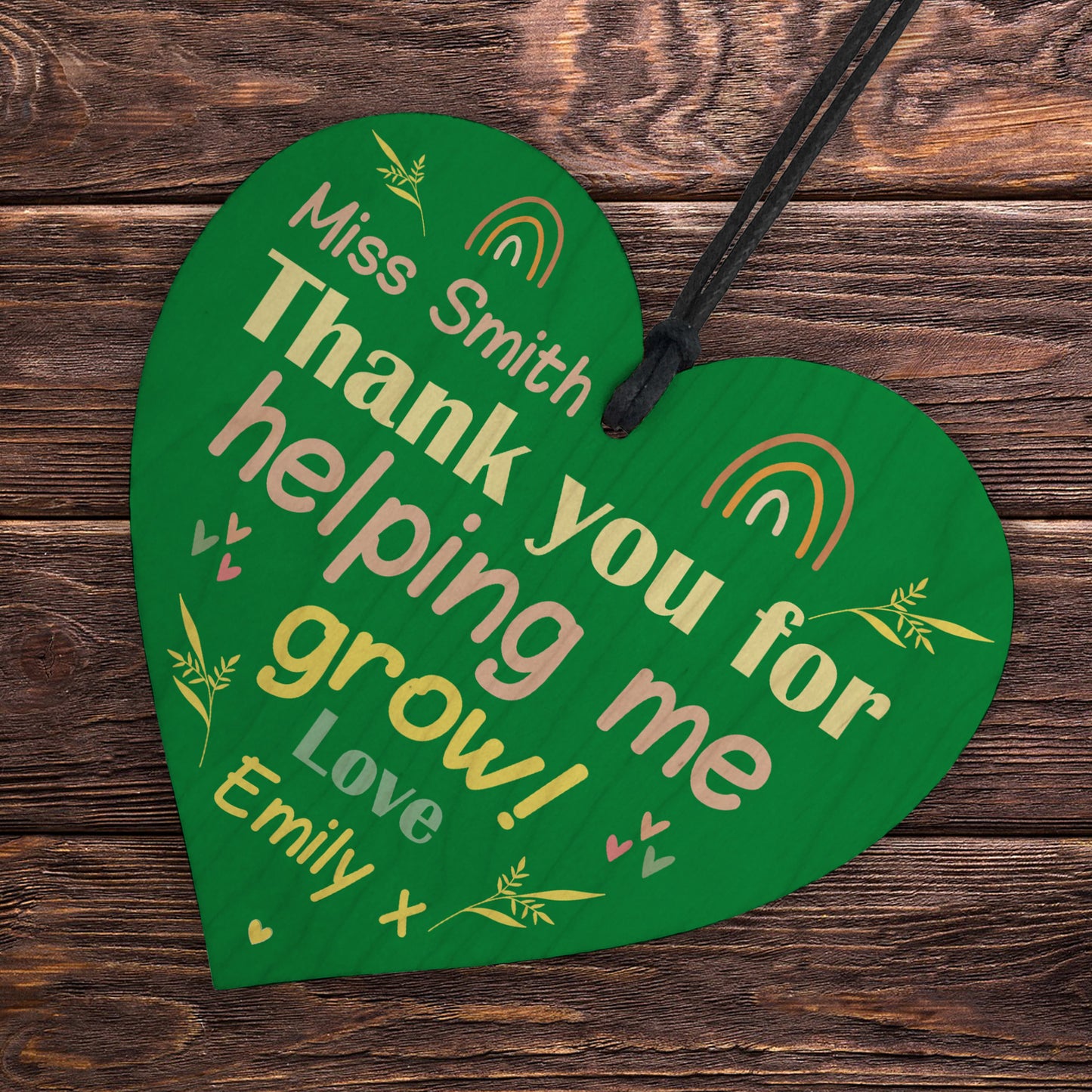 Thank You For Helping Me Grow Gift For Teacher Personalised