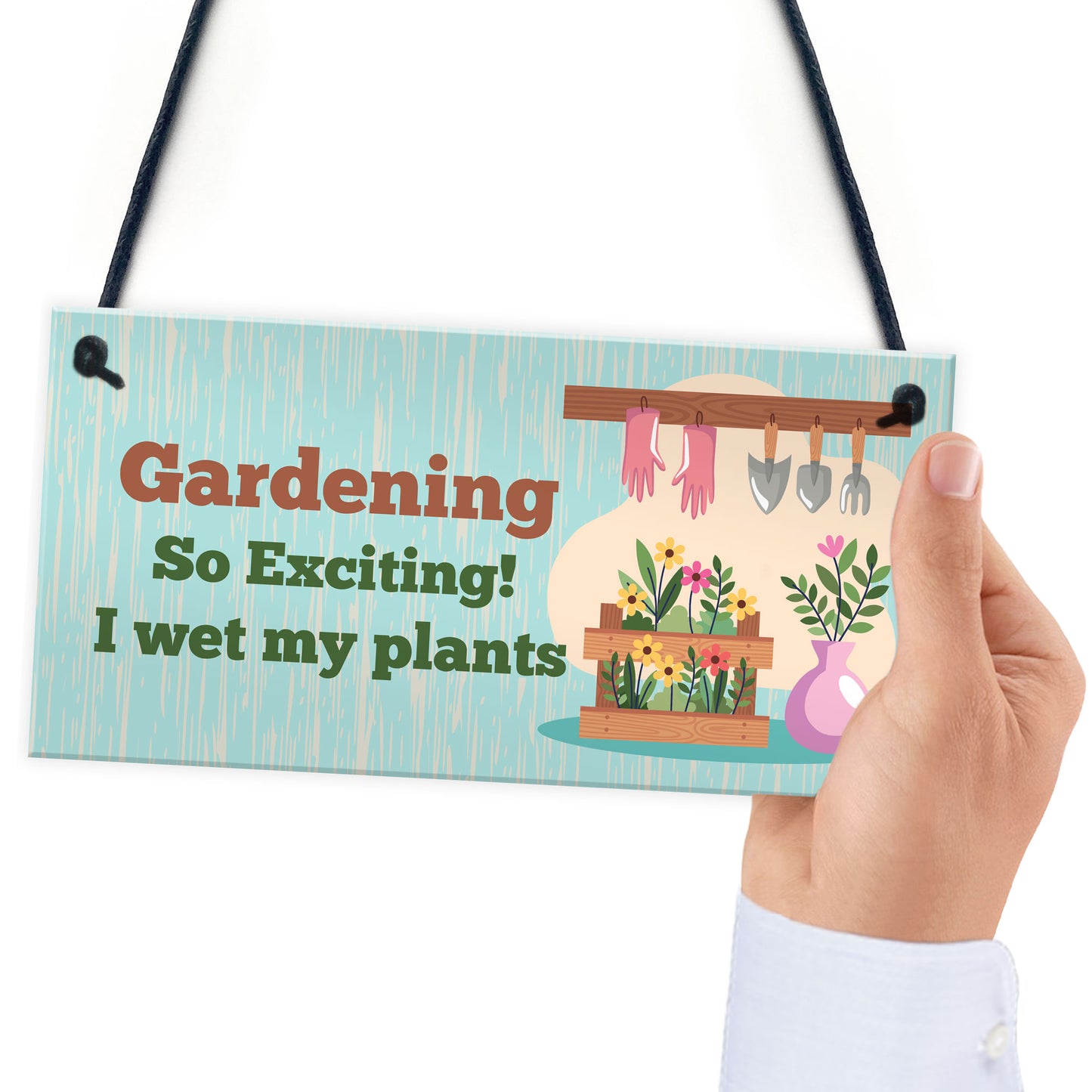 Funny Gardening Garden Plaque Novelty Garden Shed Sign Gifts