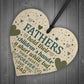 Best Daddy Gift Wooden Heart Fathers Day Gift For Dad Daddy