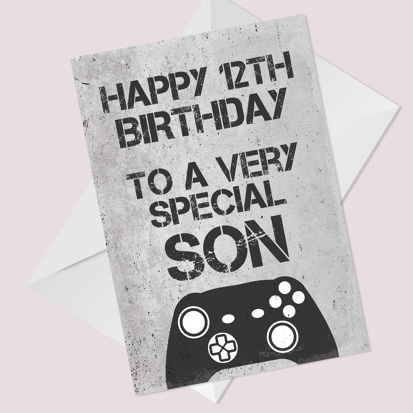 Gamer Personalised Birthday Card For Son ANY AGE Birthday
