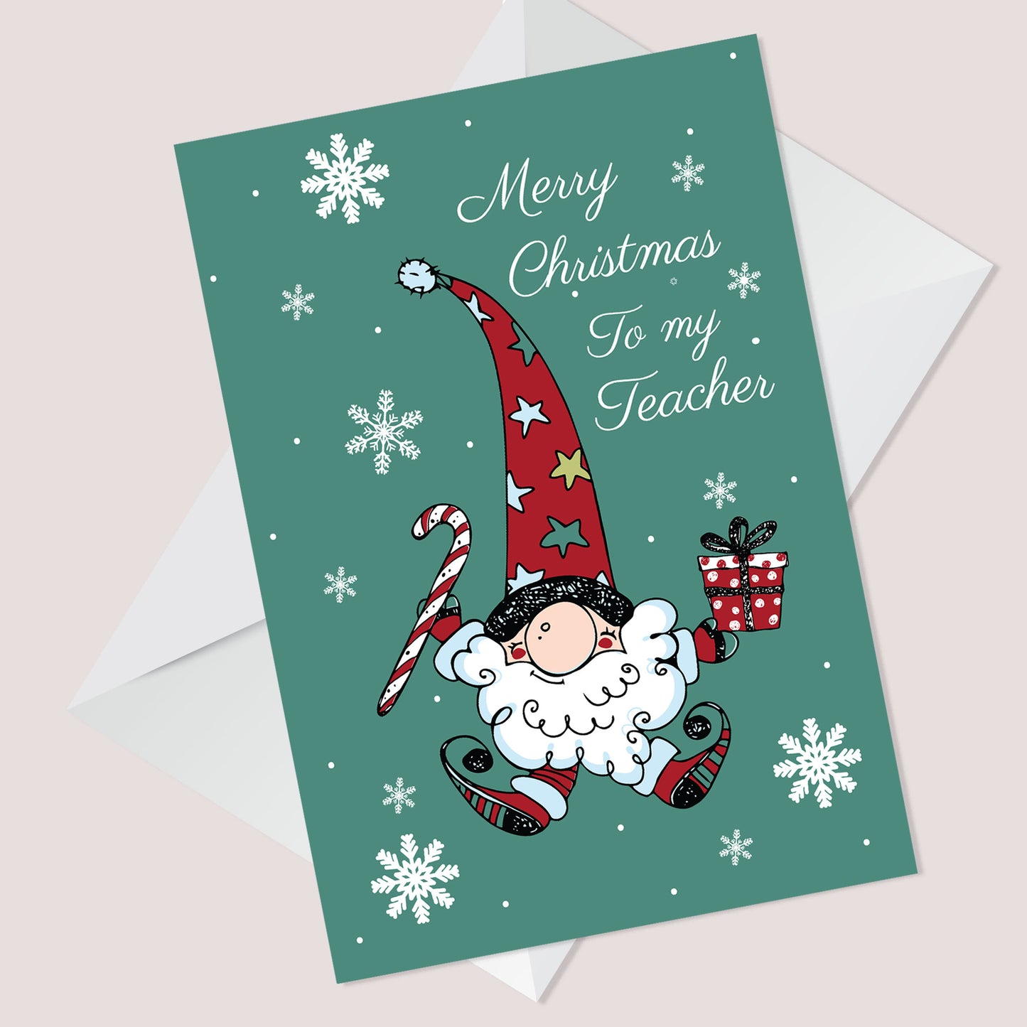 Merry Christmas Card For Teacher Thank You Cards For Teacher