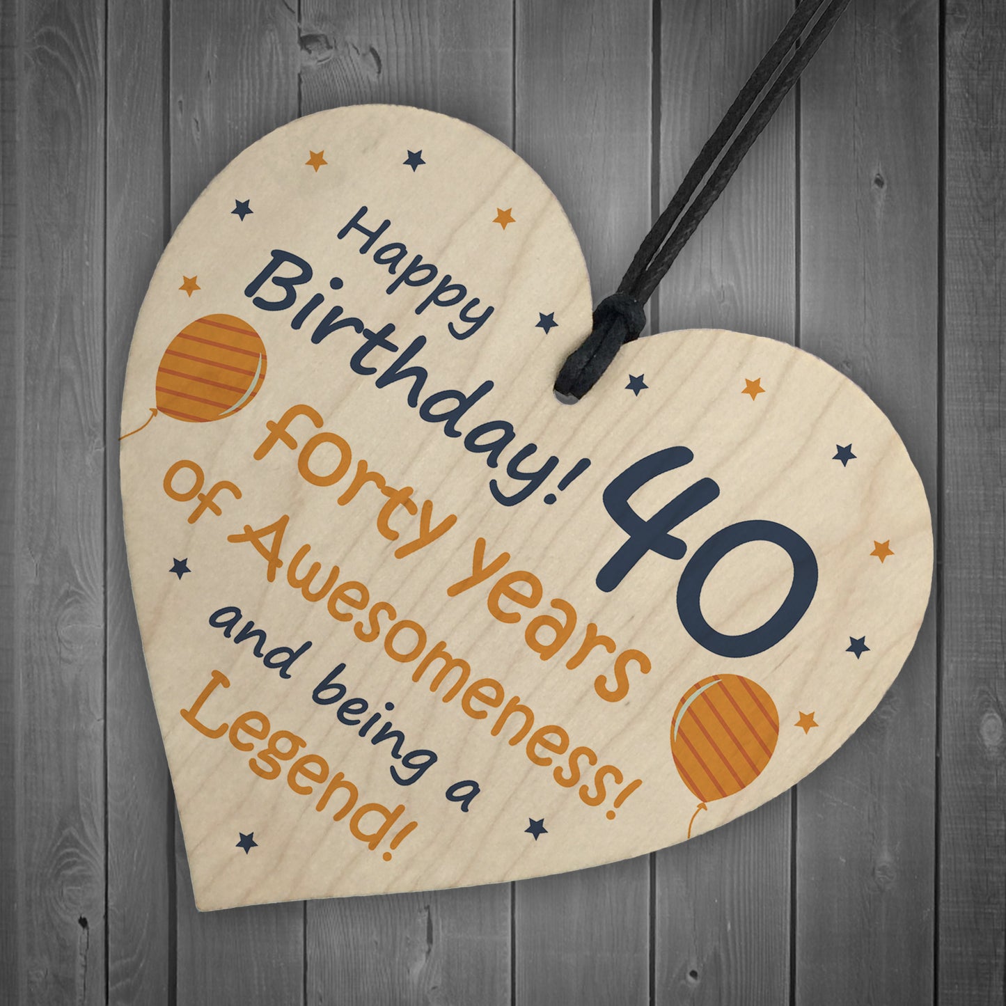 40th Birthday Gifts For Men Women Heart Funny 40th Birthday