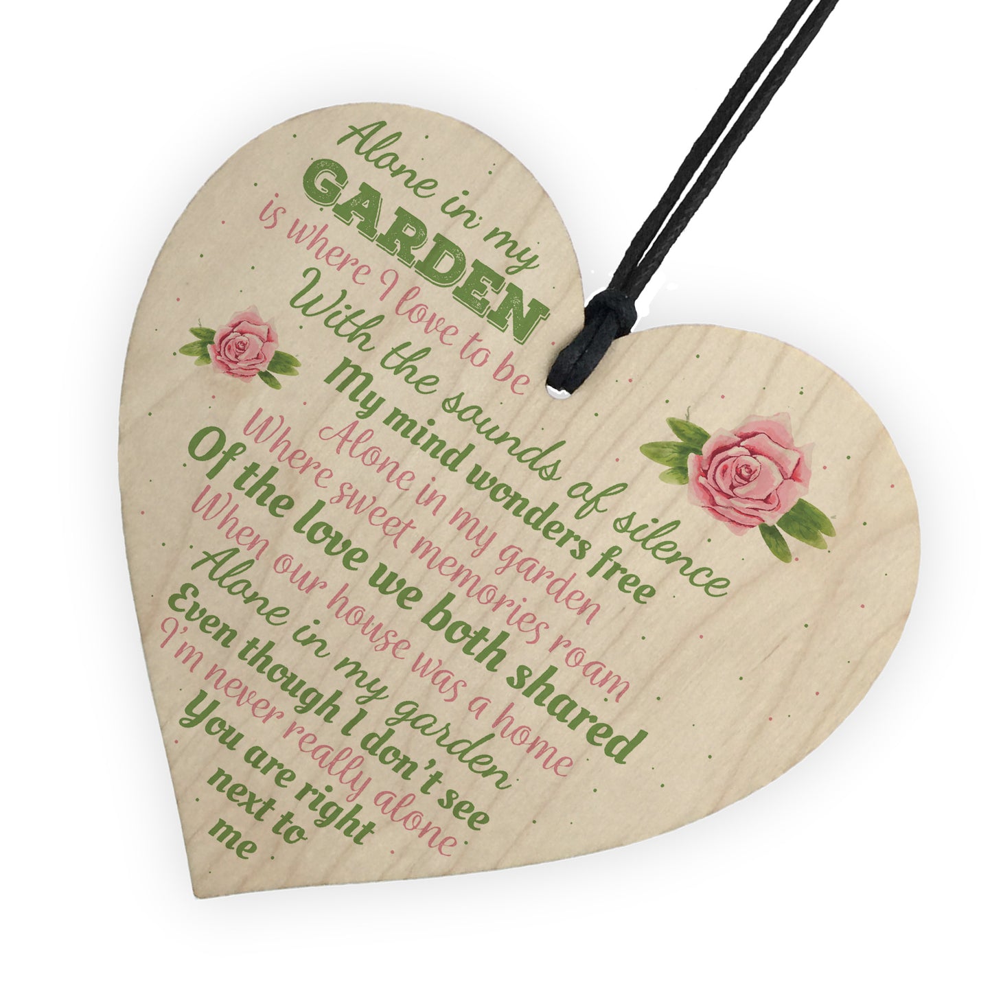 My Garden Novelty Heart SummerHouse Memorial Sign Garden Shed