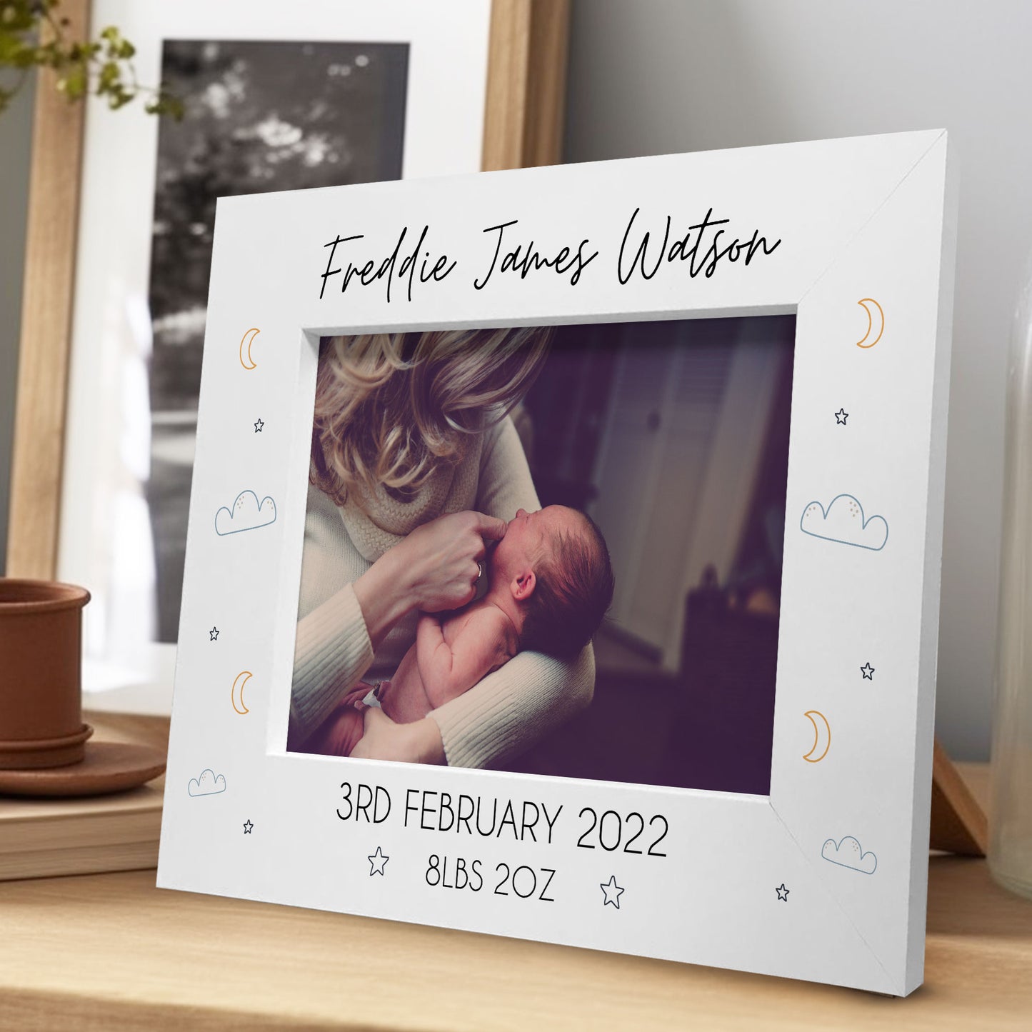 Personalised Baby Photo Frame New Baby Gifts Baby Girl Boy Gifts