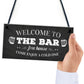 Welcome Pub Beer Bar Funny Wall Sign Gift Present Landlord