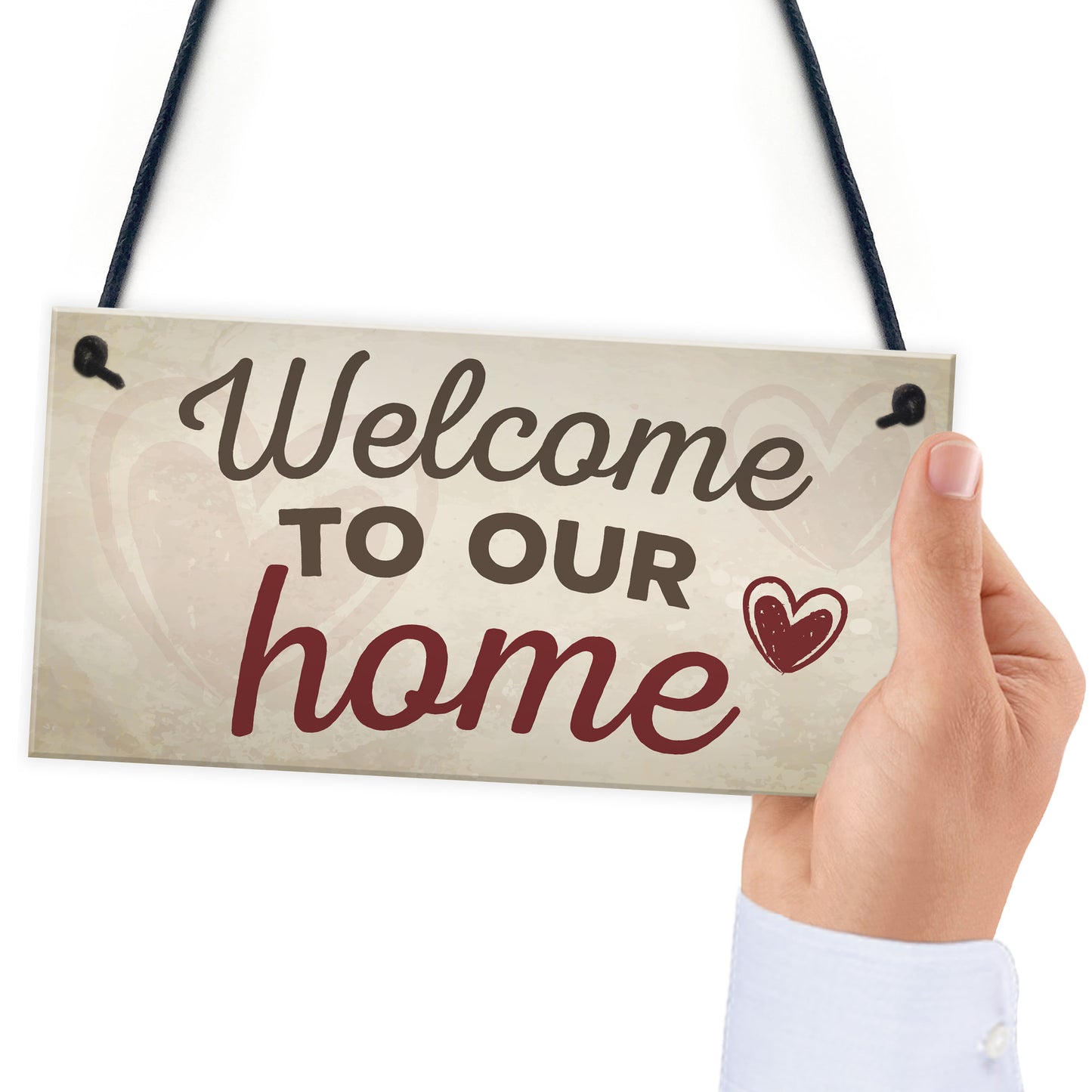 Welcome To Our Home House Wall Plaque Garden Gate Door Sign