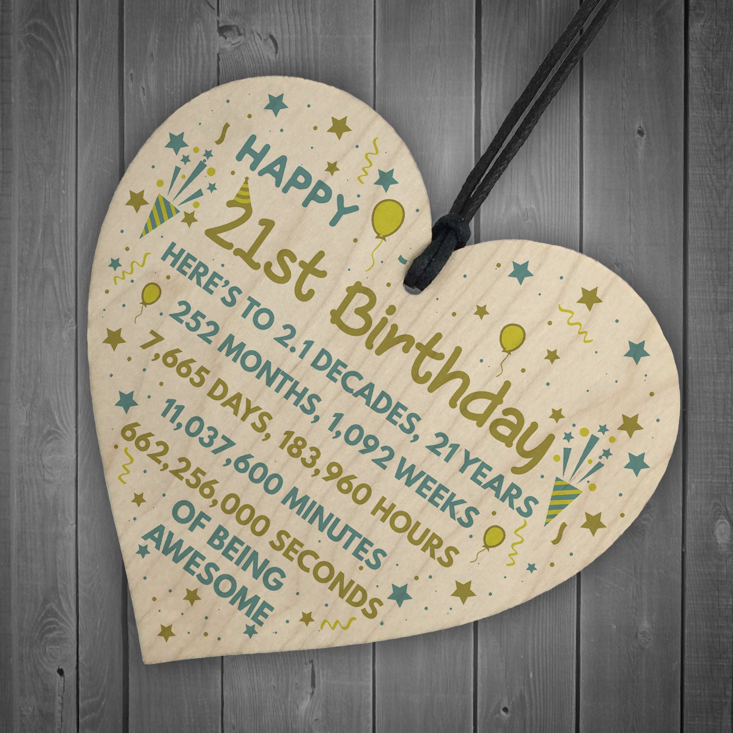 21st Birthday Gift For Daughter Son 21st Birthday Card Heart