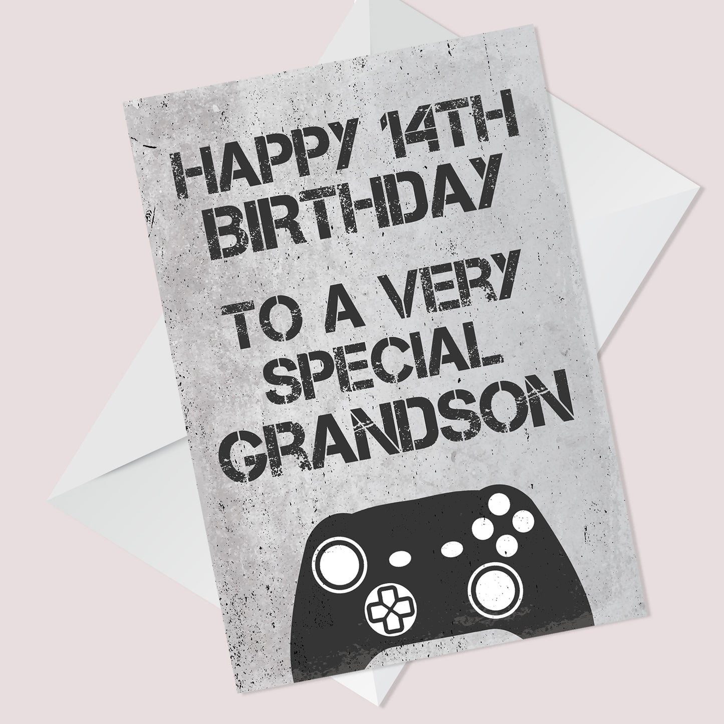 Personalised Birthday Card For Grandson Gamer Birthday Card