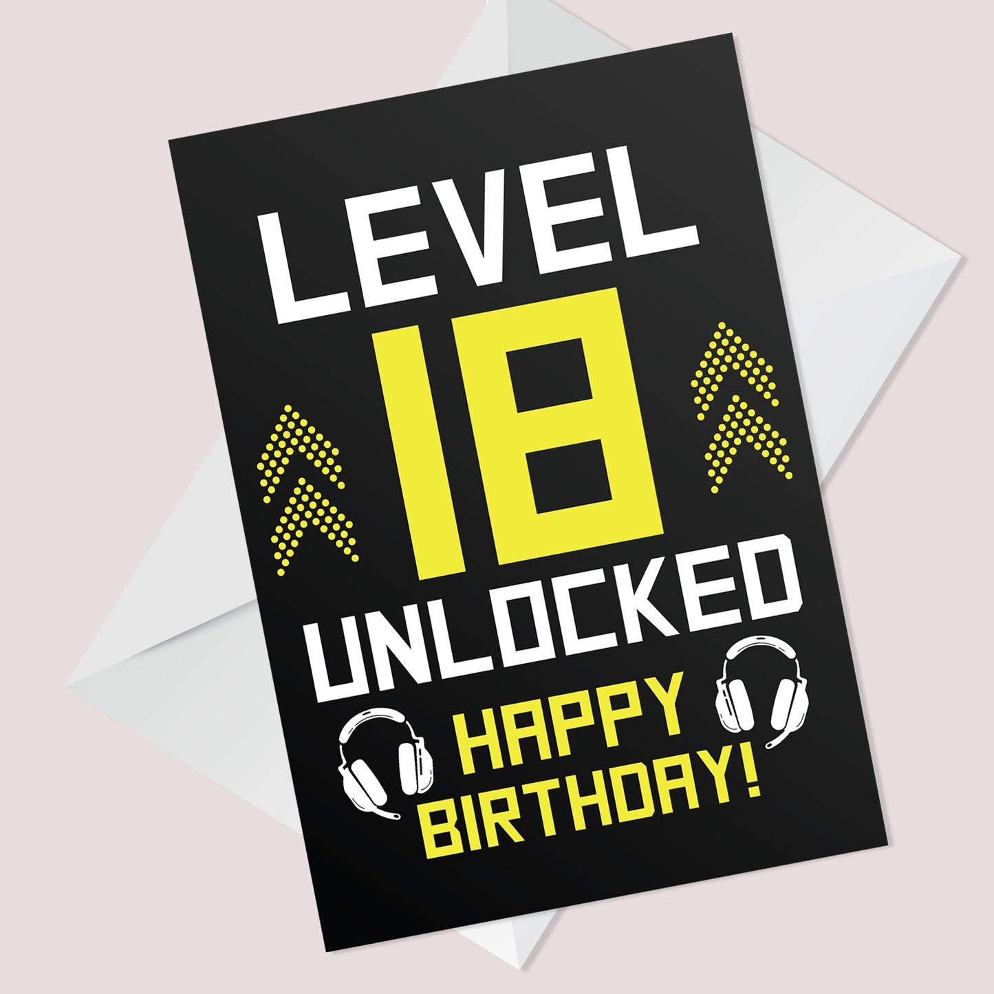 Funny 18th Birthday Card For Son Brother LEVEL 18 Humour Card