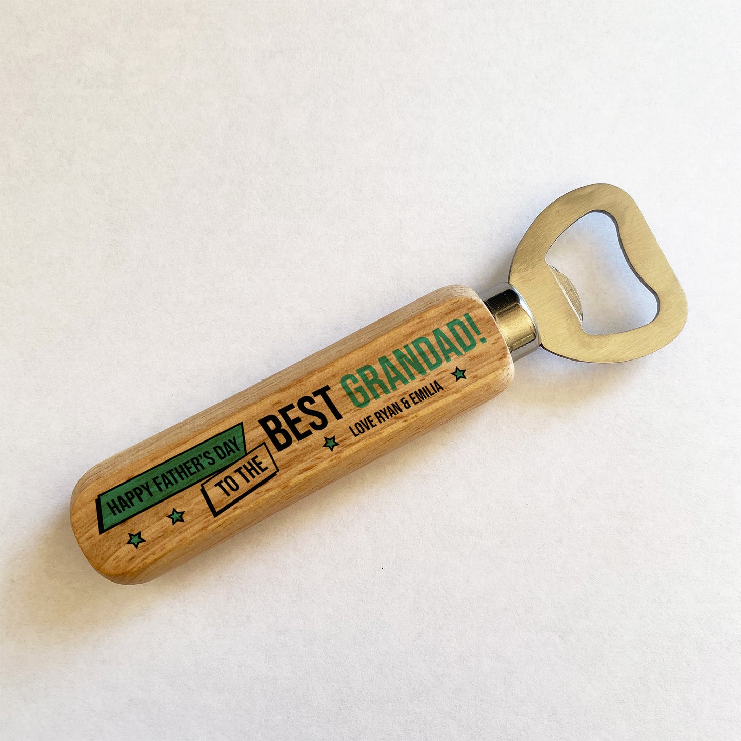 Personalised Fathers Day Gift For Grandad Bottle Opener Novelty