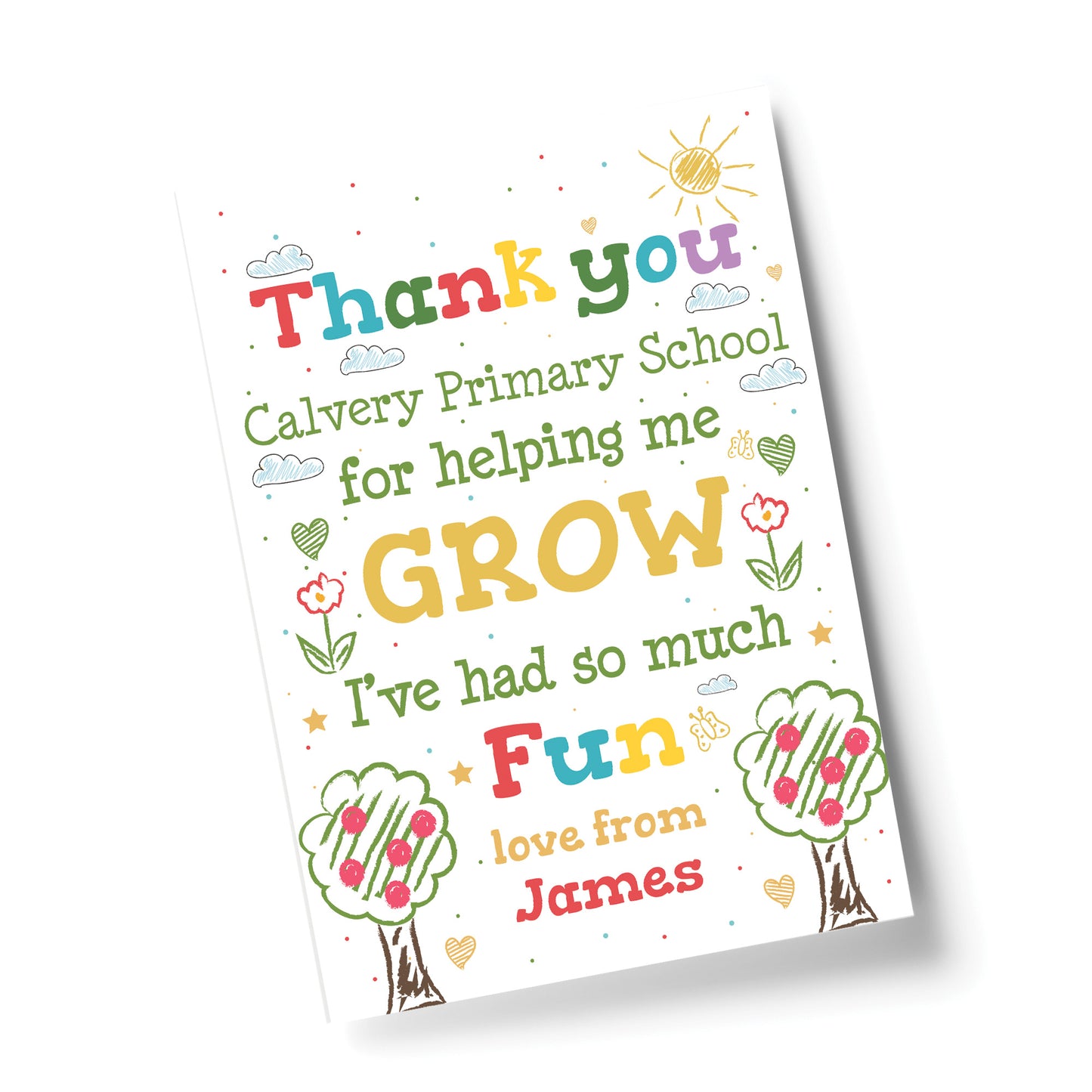 TEACHER Personalised Print Thank You Gift Class Quote Print Gift