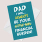 Funny Happy Fathers Day Card For Dad From Daughter Birthday Card