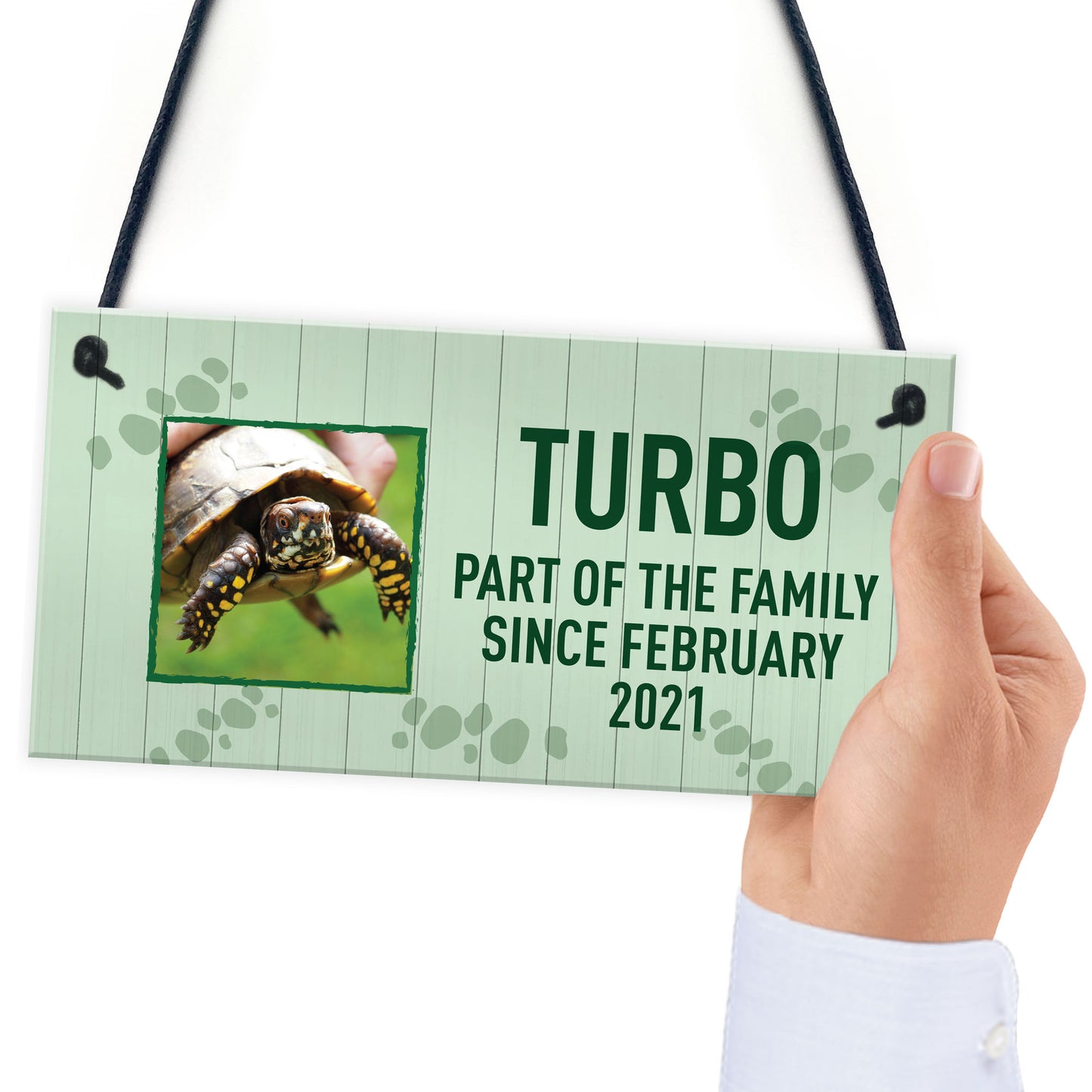 Personalised Turtle Sign For Home Pet Gift Turtle House Sign