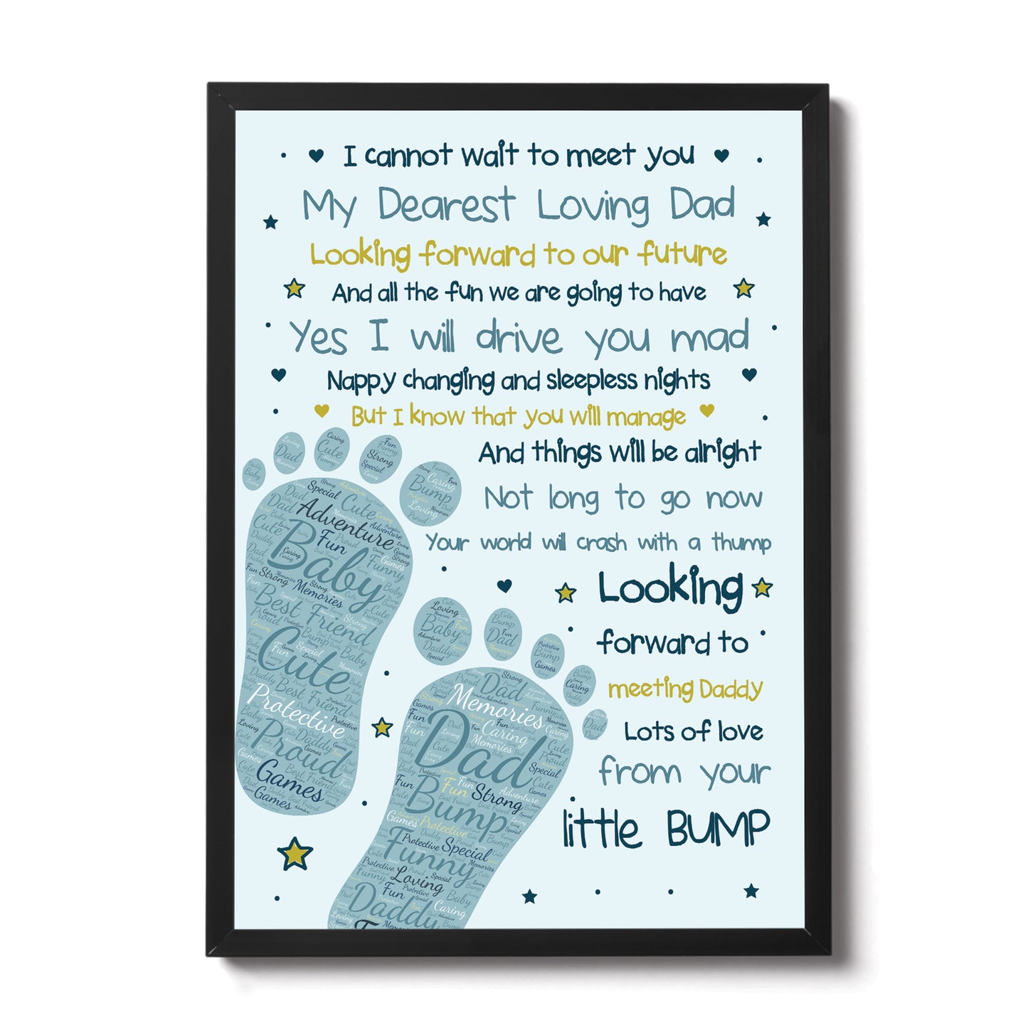 Fathers Day Gifts Daddy To Be Gifts From The Bump Baby Poem Gift