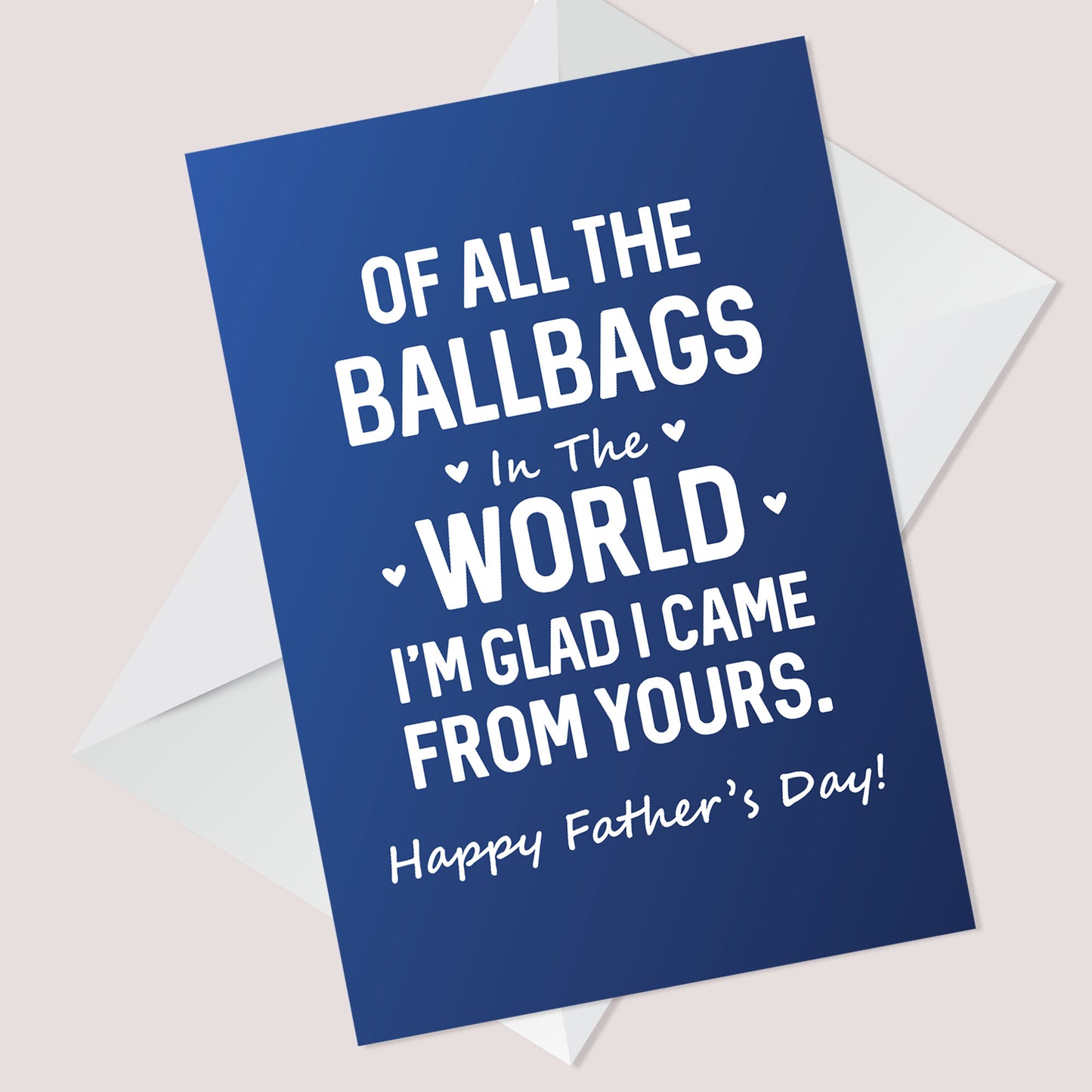 Red Ocean Funny Fathers Day Card Rude Cheeky Humour Card