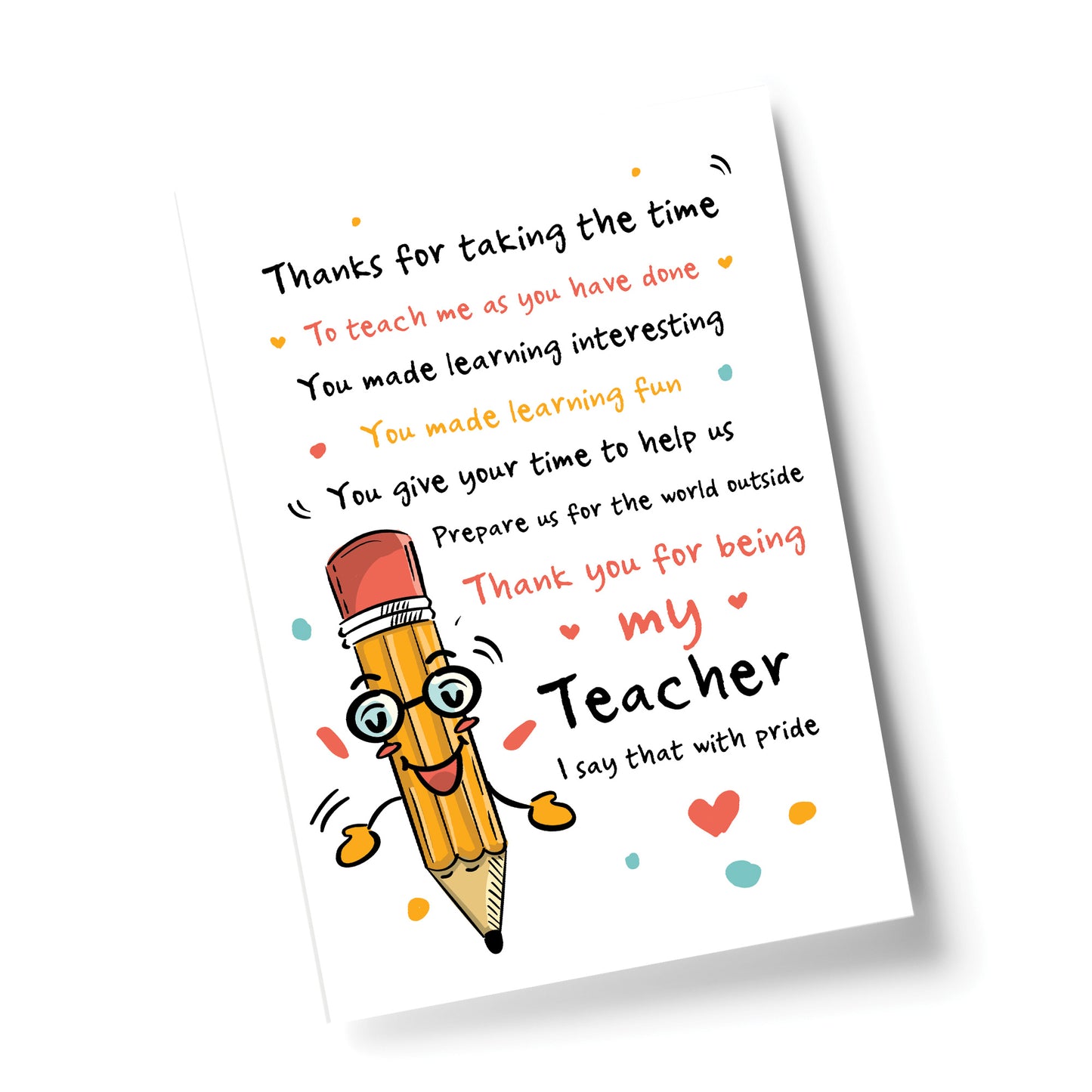 Teacher Teaching Assistant Thank You Gifts Teacher Poem Gifts