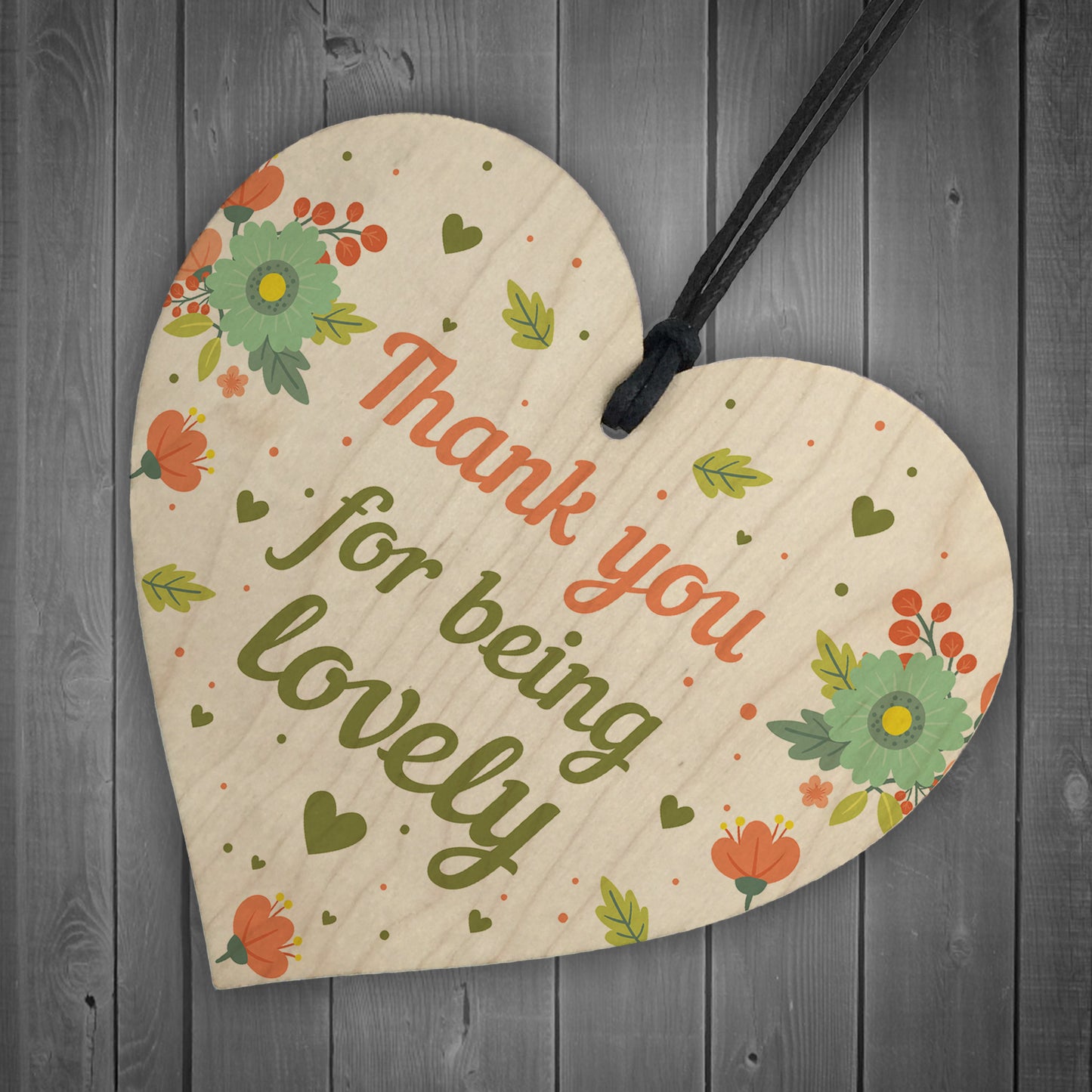 Thank You For Being Lovely Wood Heart Thank You Teacher Friend