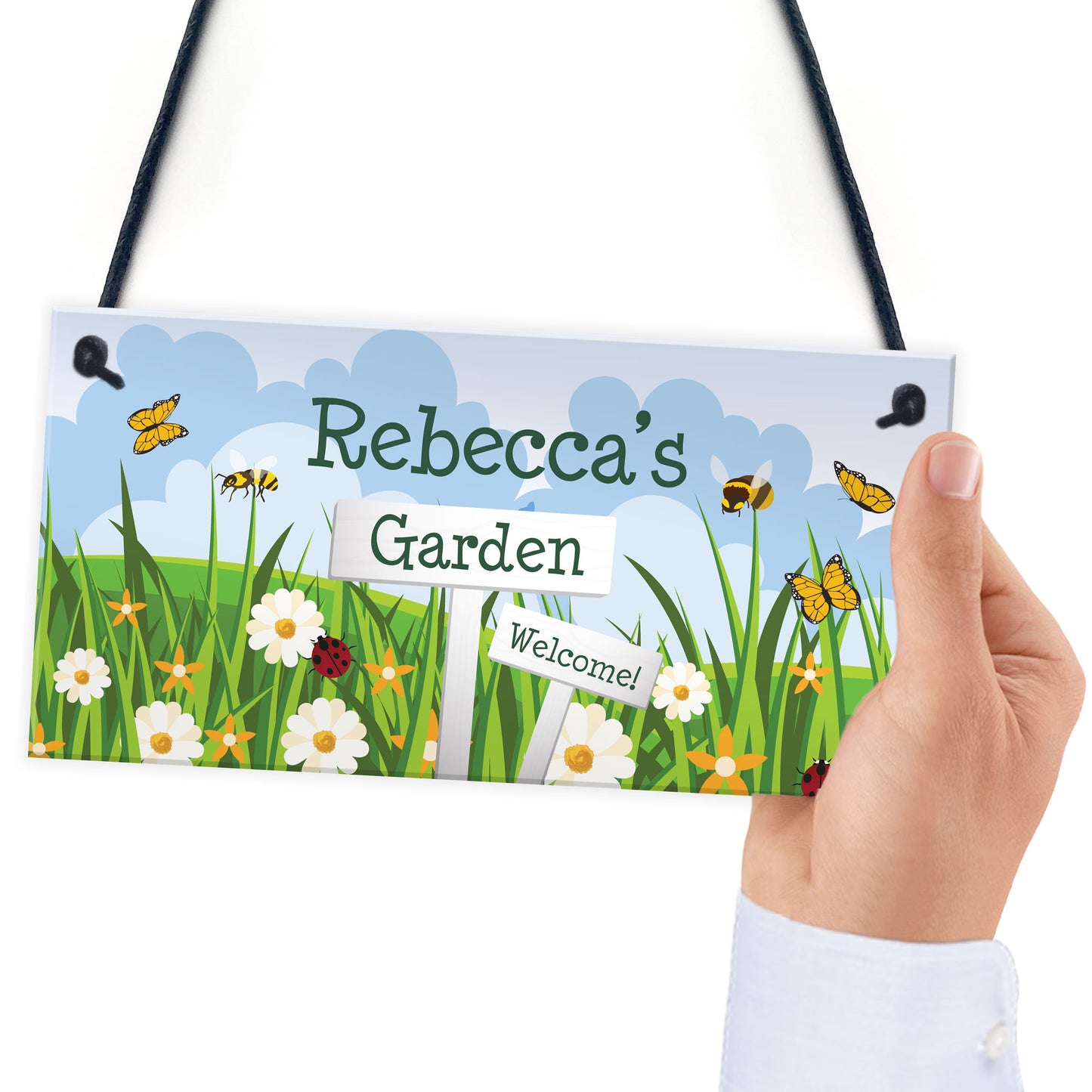 Garden Plaque Summer House Sign Personalised Welcome Sign