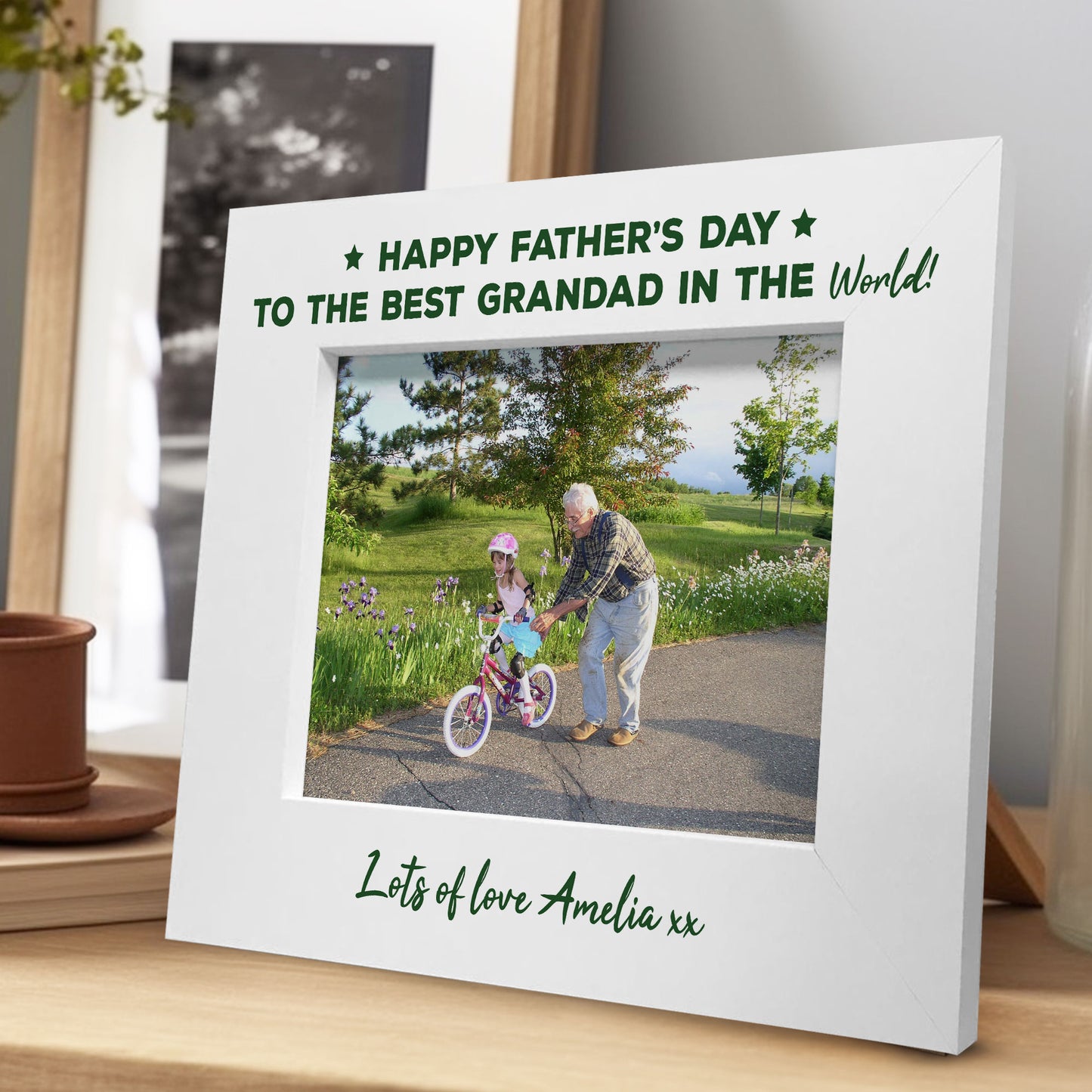 Personalised Fathers Day Gift Photo Frame Gift For Grandad Dad