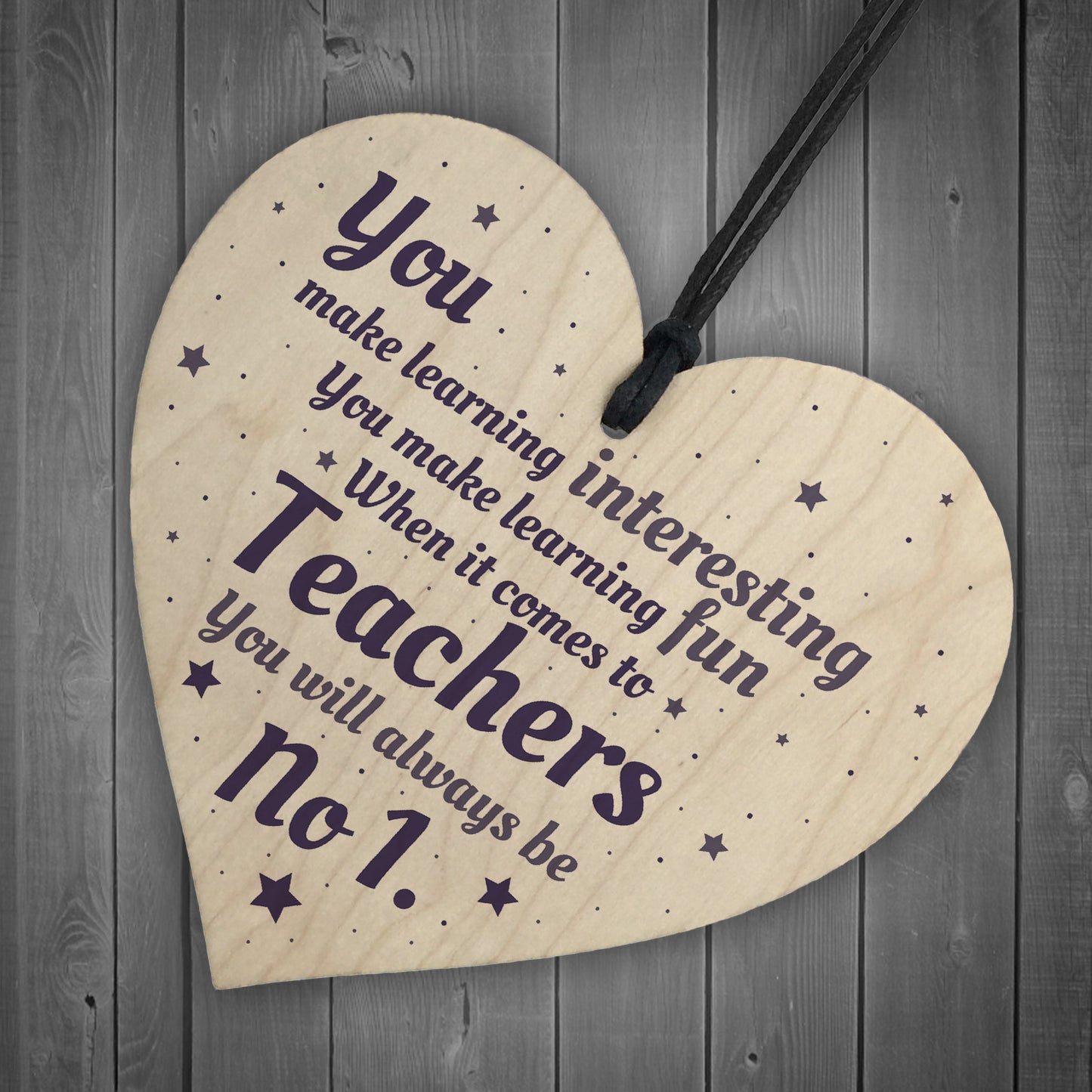 No1 Thank You Teacher Gifts Heart Leaving Nursery School Sign