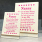 Gifts for Nanny Wooden Standing Sign Birthday Mothers Day Gift