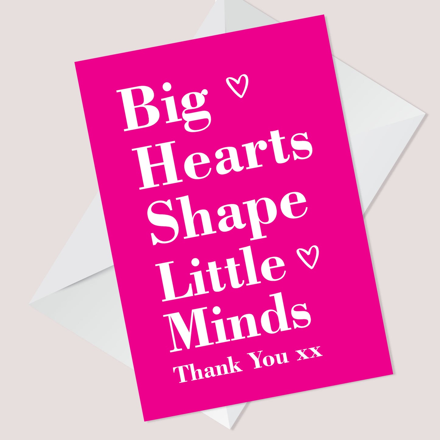 Special Thank You Card For Teacher Teaching Assistant Nursery