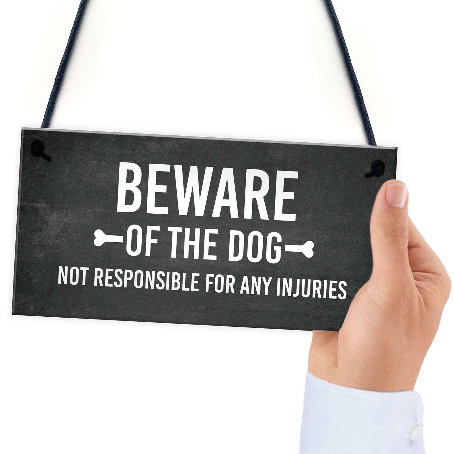 Funny Beware Of The Dog Sign Hanging Plaque Garden Shed Fence