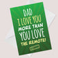 Funny Joke Happy Fathers Day Card For Dad From Daughter Son