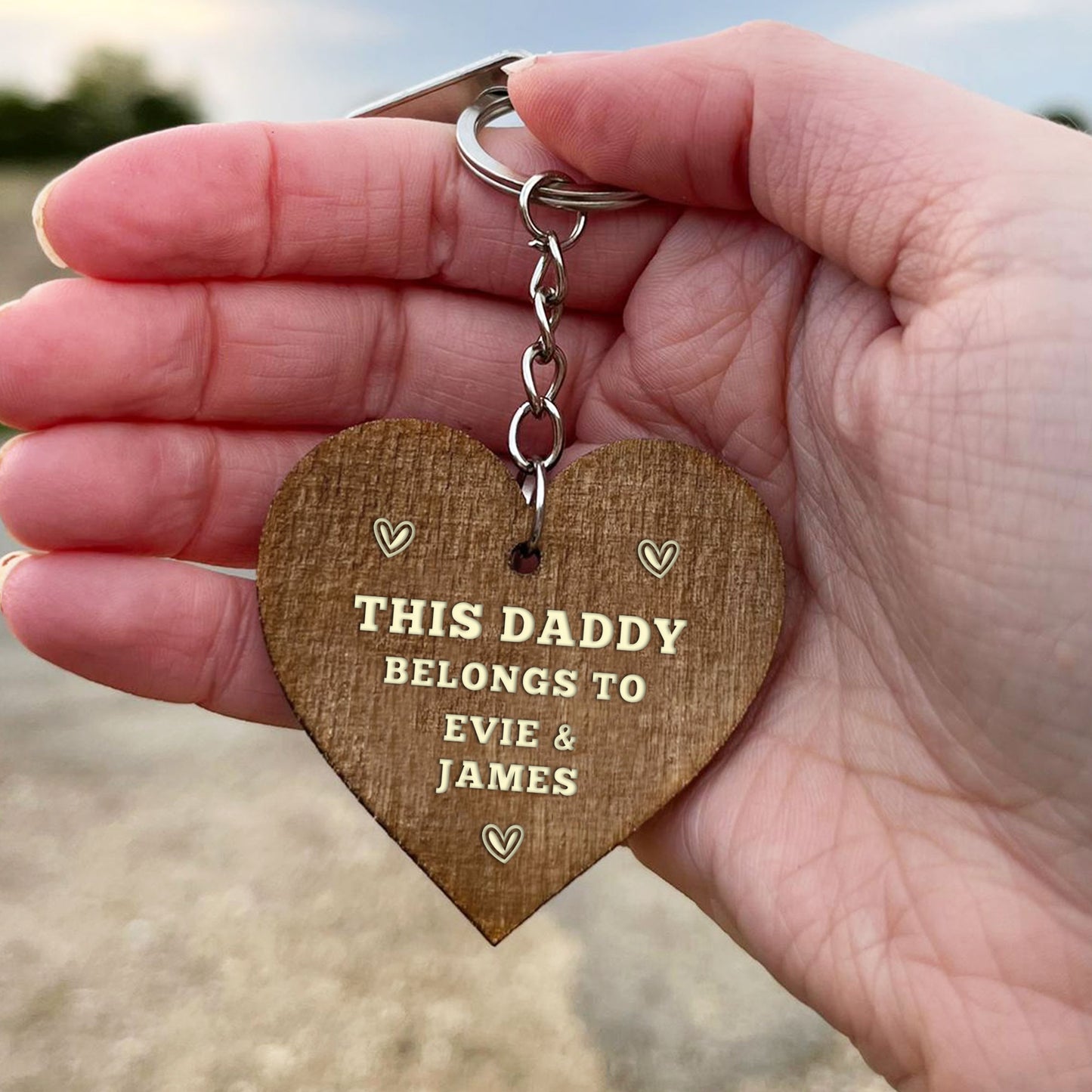 Personalised Fathers Day Gift Birthday Gift For Him Keyring