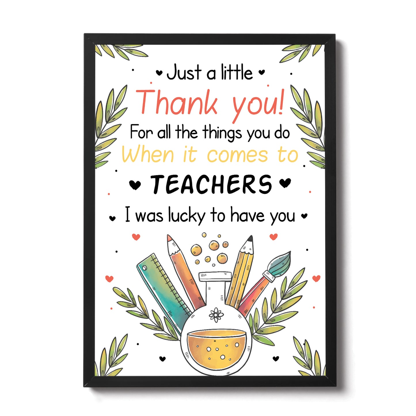 Class Gift For Teacher Framed Print Thankyou Gift For Teacher