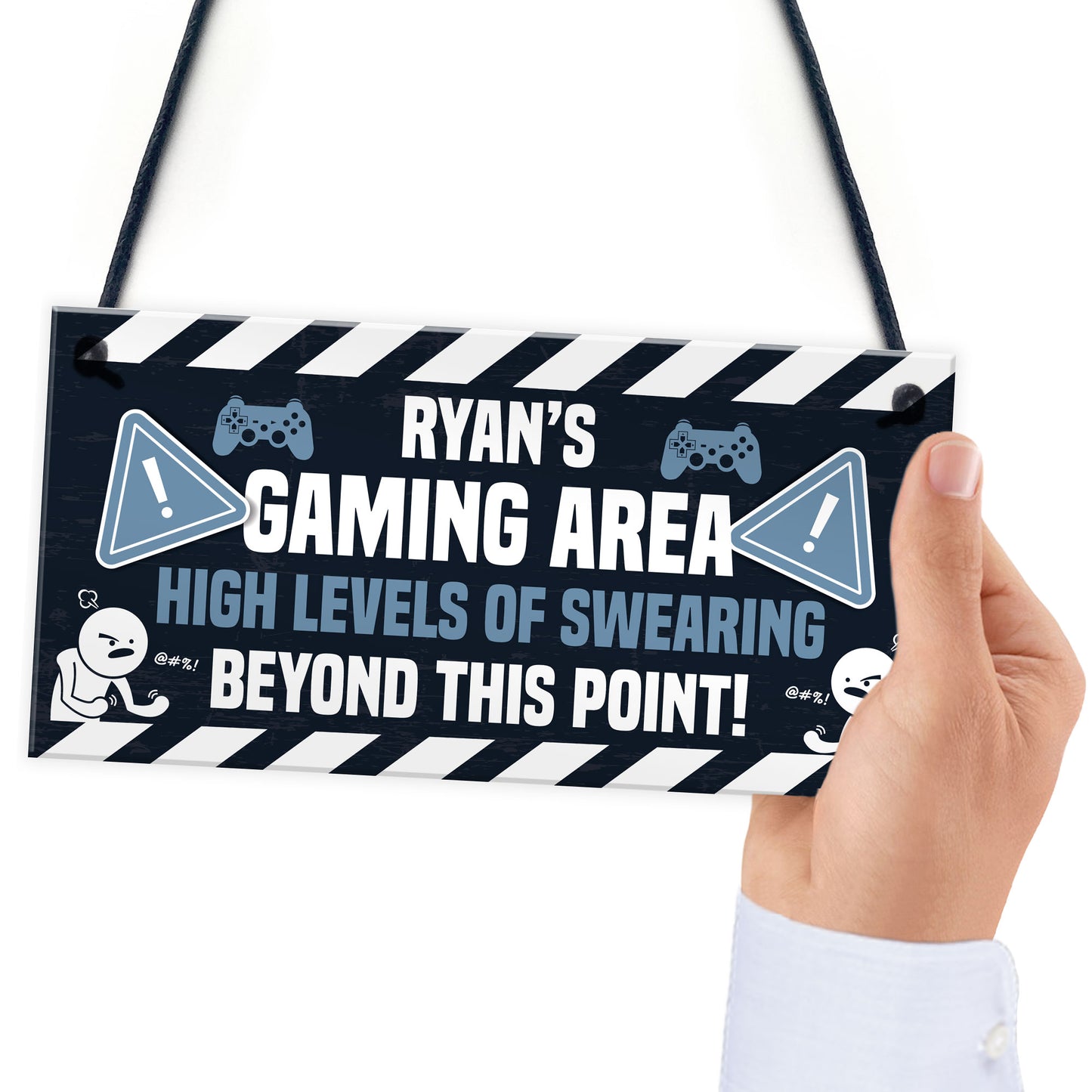 Personalised GAMING AREA Sign Bedroom Man Cave Sign