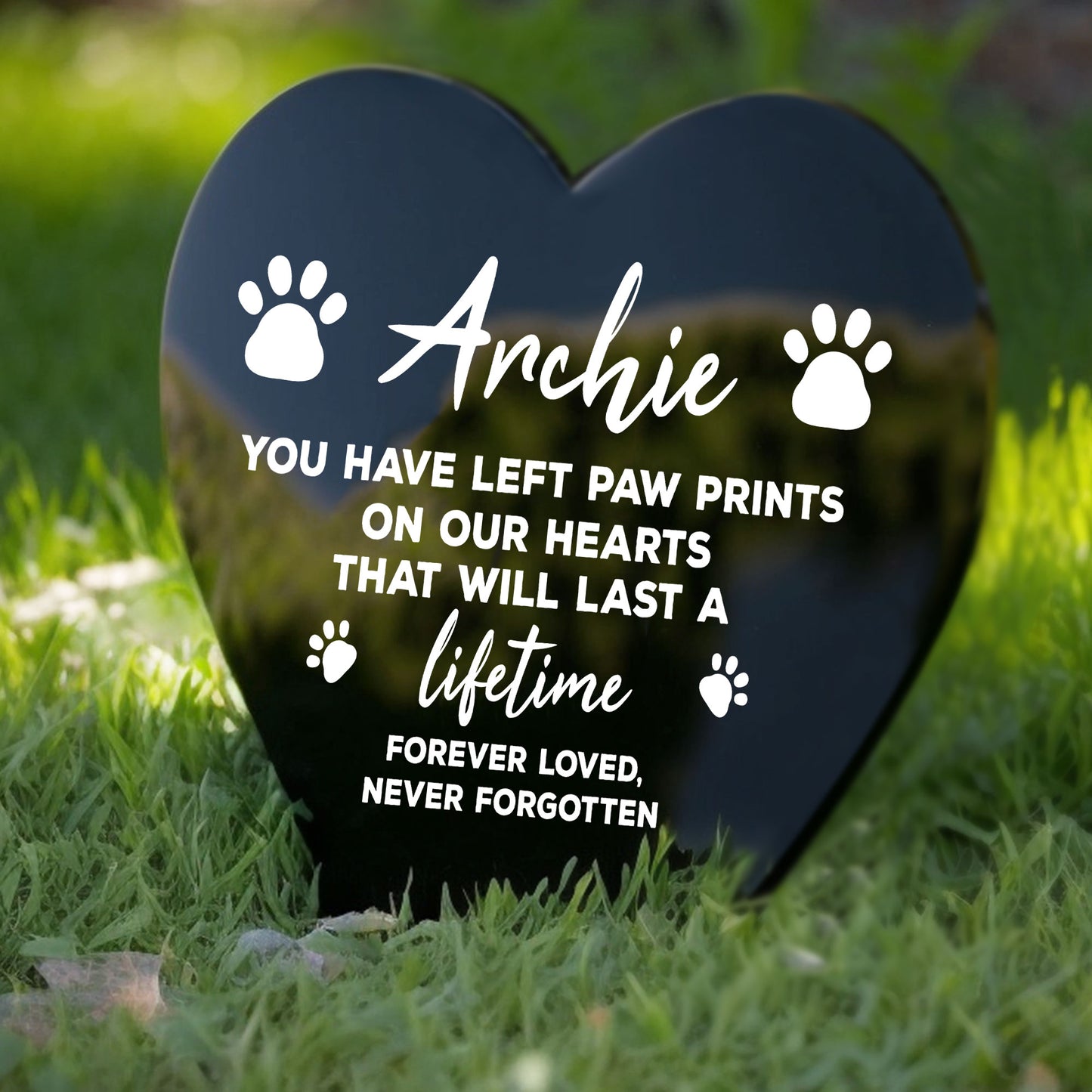 Memorial Plaque For Pet Dog Personalised Grave Marker Gifts