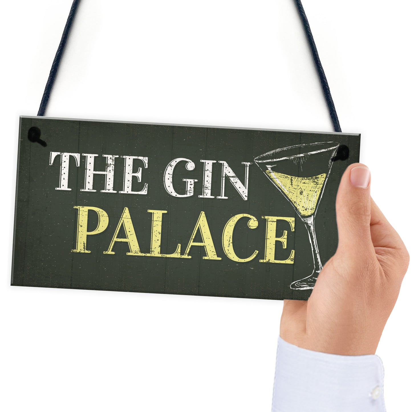 Gin Palace Sign Garden Shed Man Cave Home Bar Pub Plaque Gifts