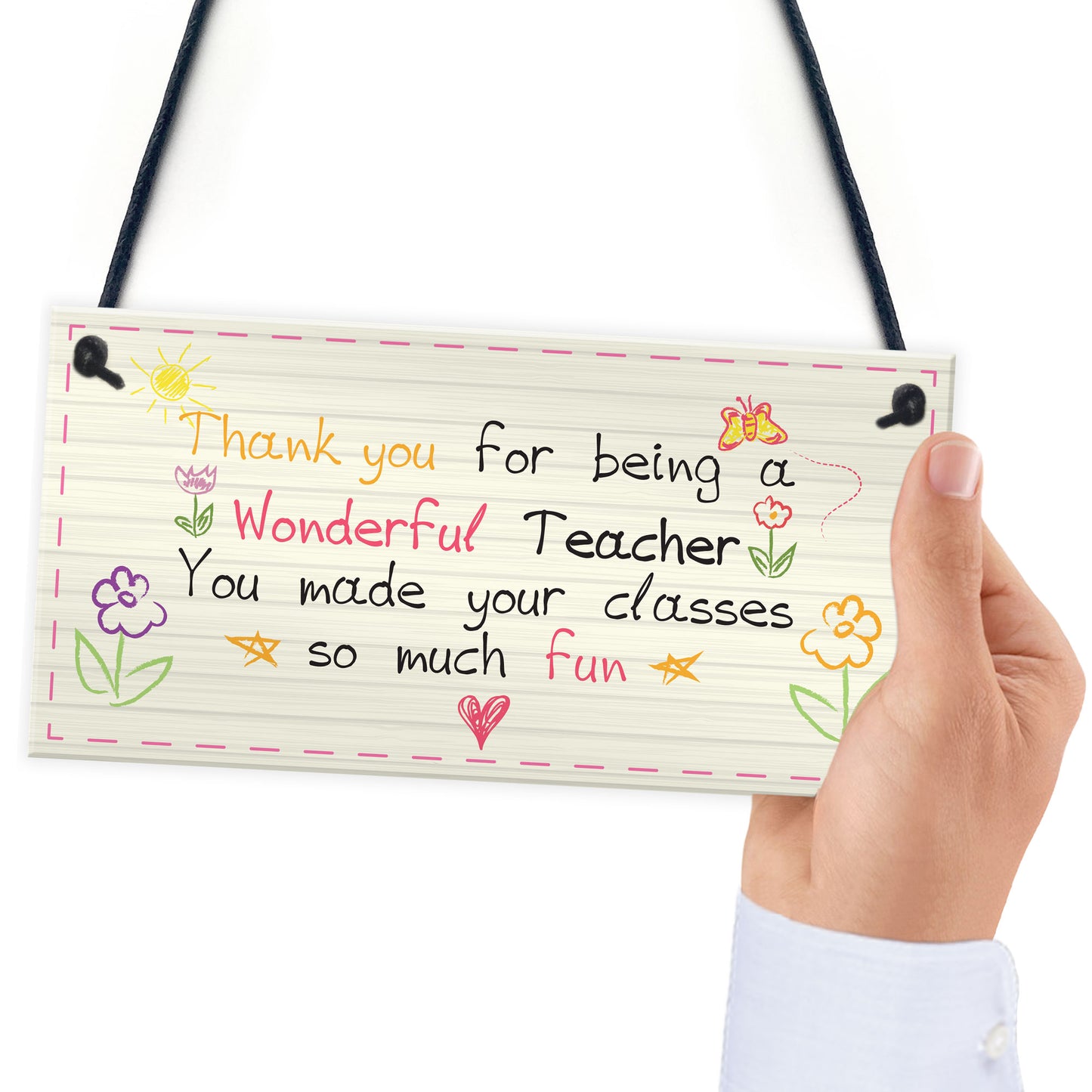 Wonderful Teacher Leaving Nursery Preschool Thankyou Plaque Gift