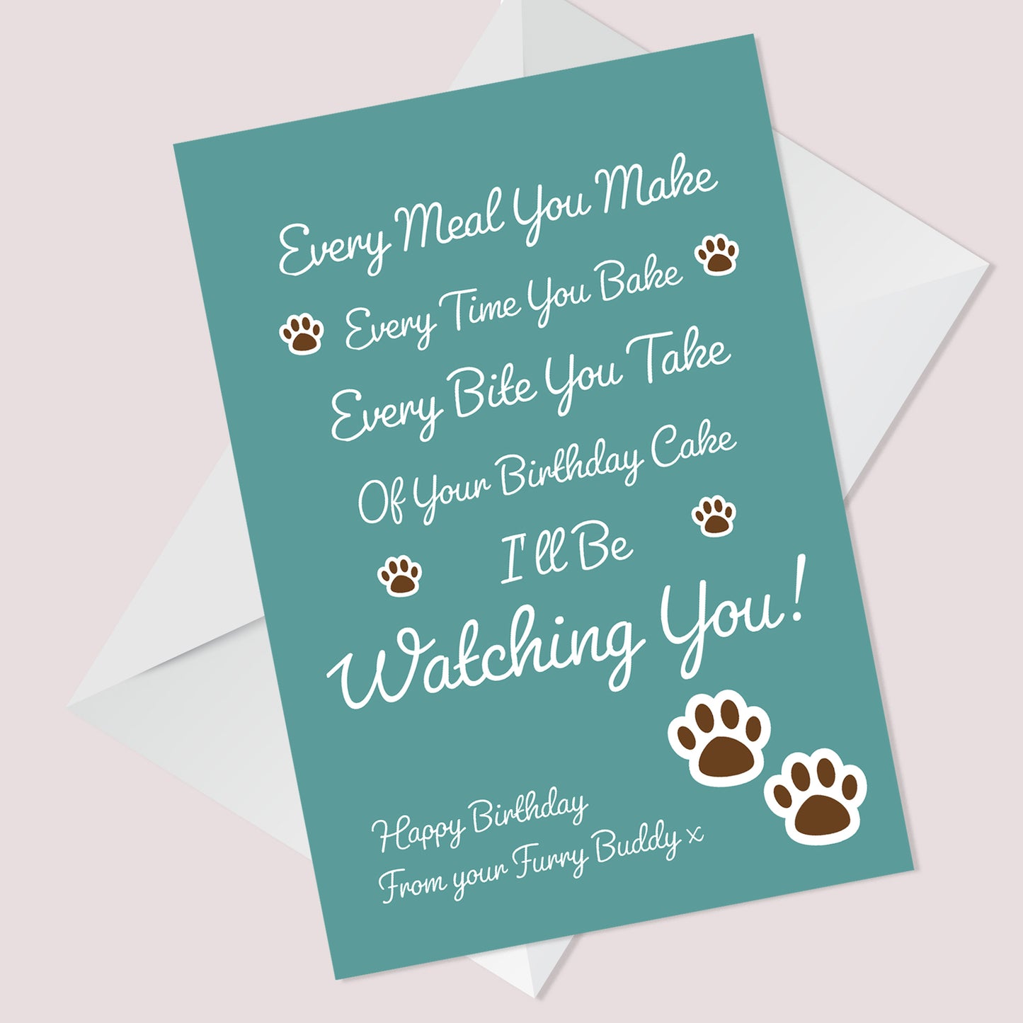 Funny Happy Birthday Card From The Dog For Husband Wife