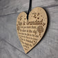 Nan And Grandad Sign Engraved Heart Gift For Grandparents