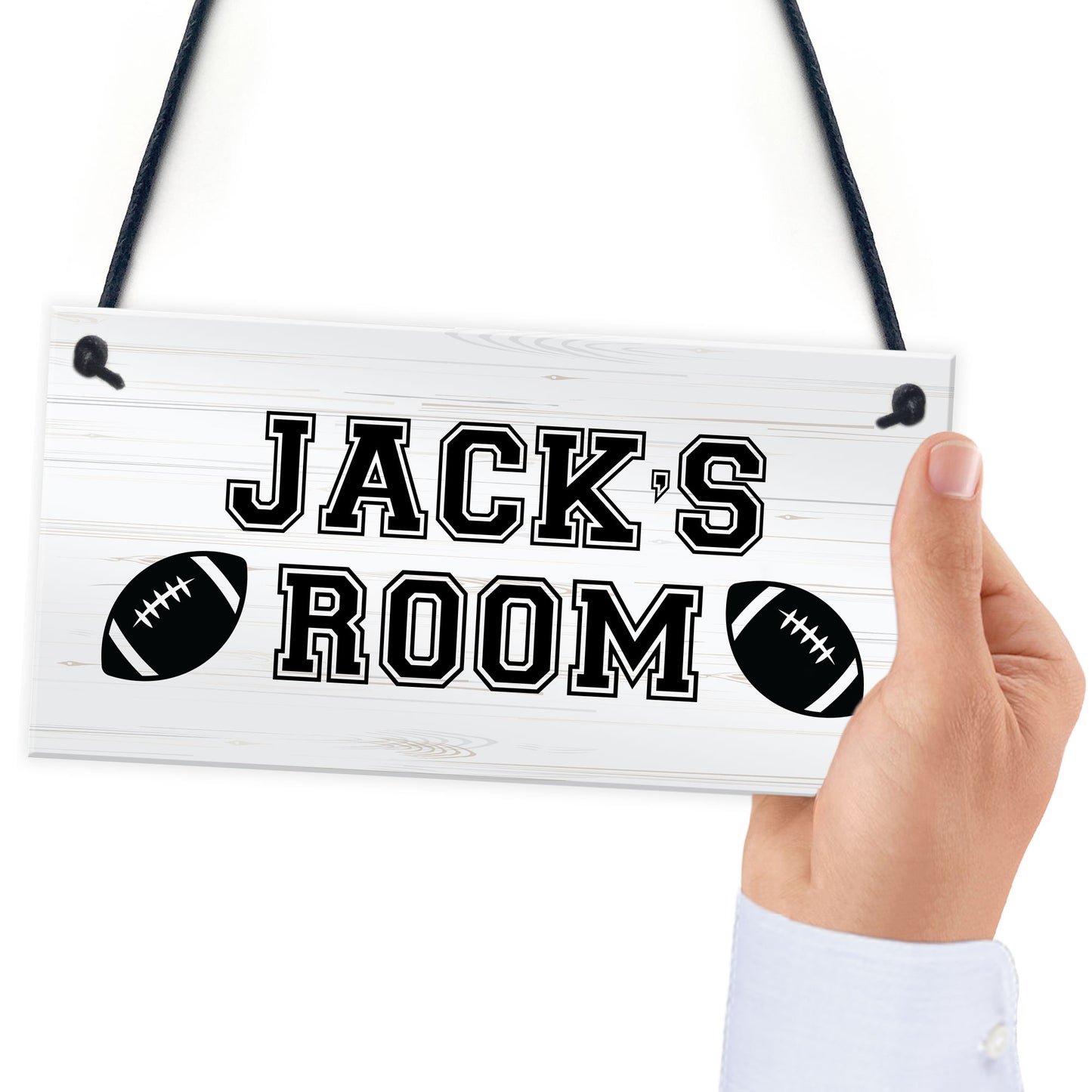 Rugby Room Door Sign PERSONALISED Boys Bedroom Decor Rugby Gifts