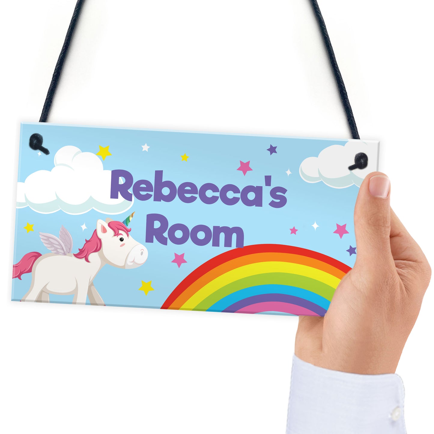Unicorn Sign PERSONALISED Girls Bedroom Sign Nursery Decor