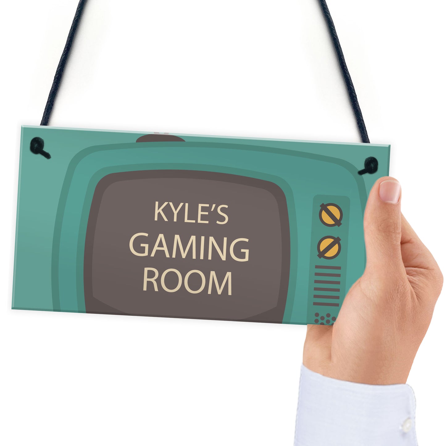 Quirky Gaming Room Sign PERSONALISED Boys Bedroom Sign