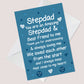 Fathers Day Card For Step Dad Birthday Christmas Greetings Card