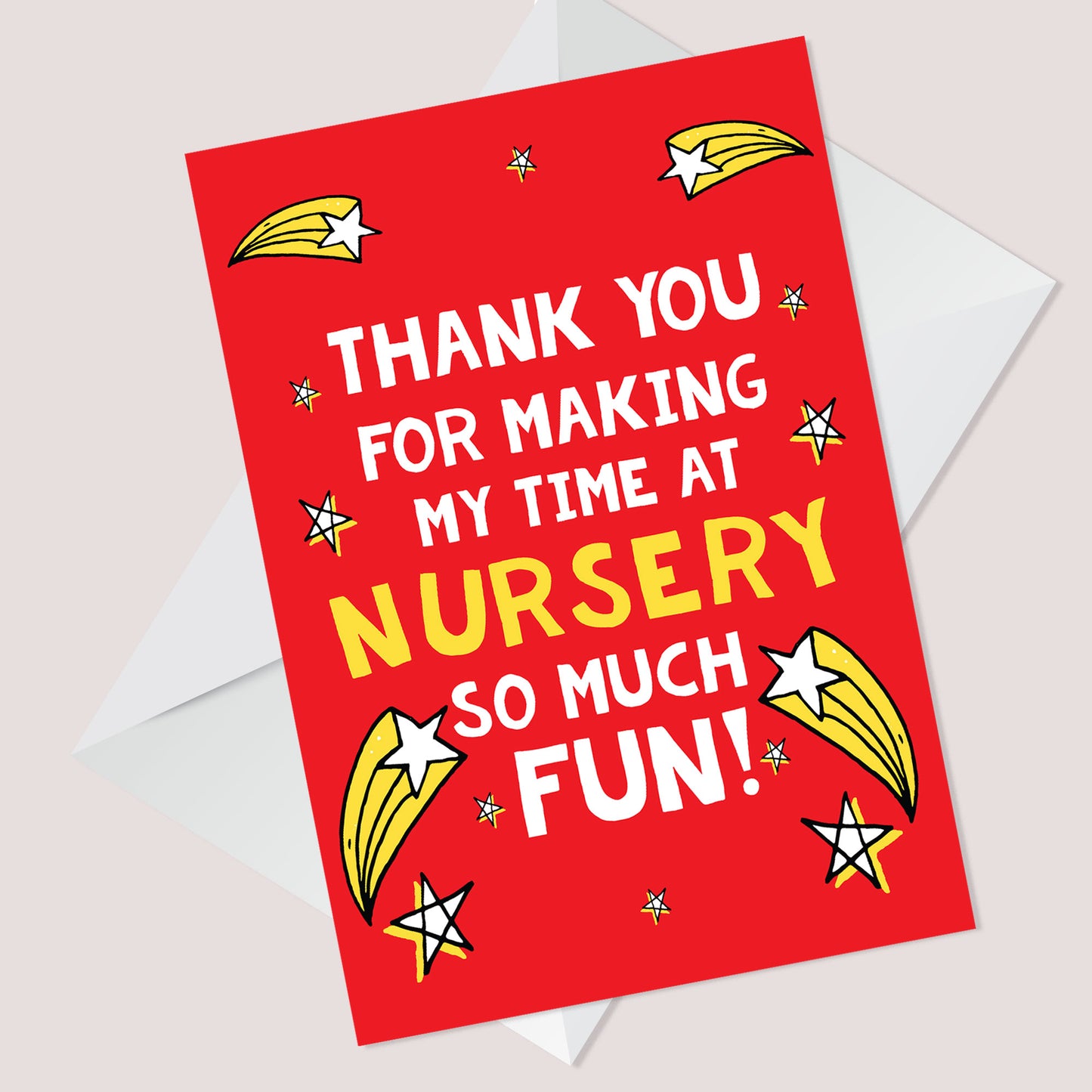 Thank You Teacher Card Nursery Teacher Greetings Card