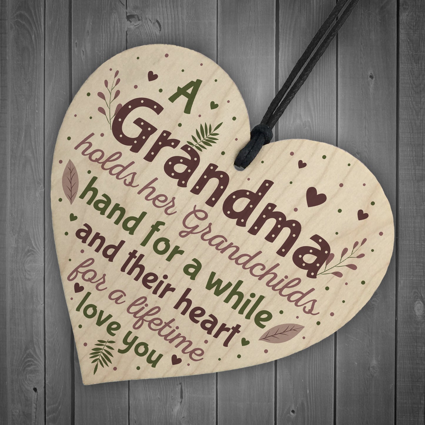 Grandma Keepsake Grandma Birthday Christmas Gift From Grandson