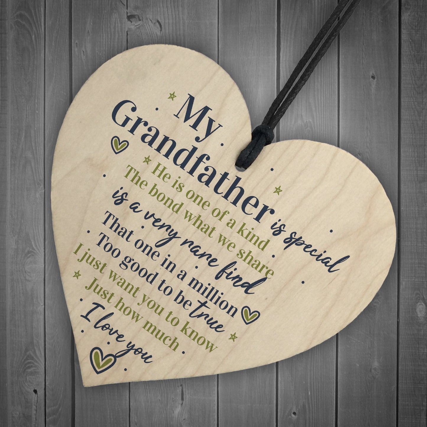 Gifts For Him Grandfather Heart Grandad Dad Birthday Gifts