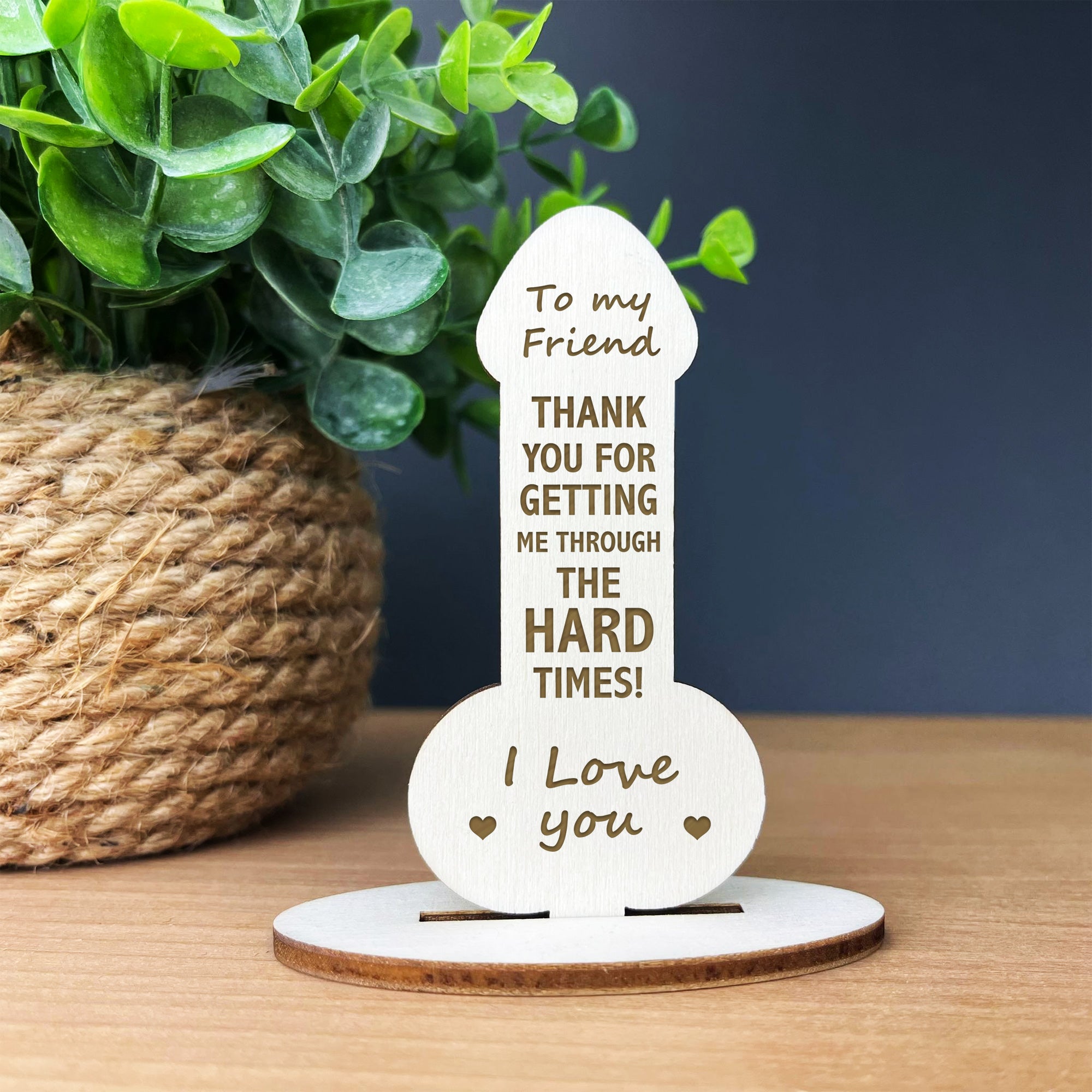 BEST FRIEND GIFT Thank You Gift Idea Engraved Funny Friendship Red Ocean Gifts